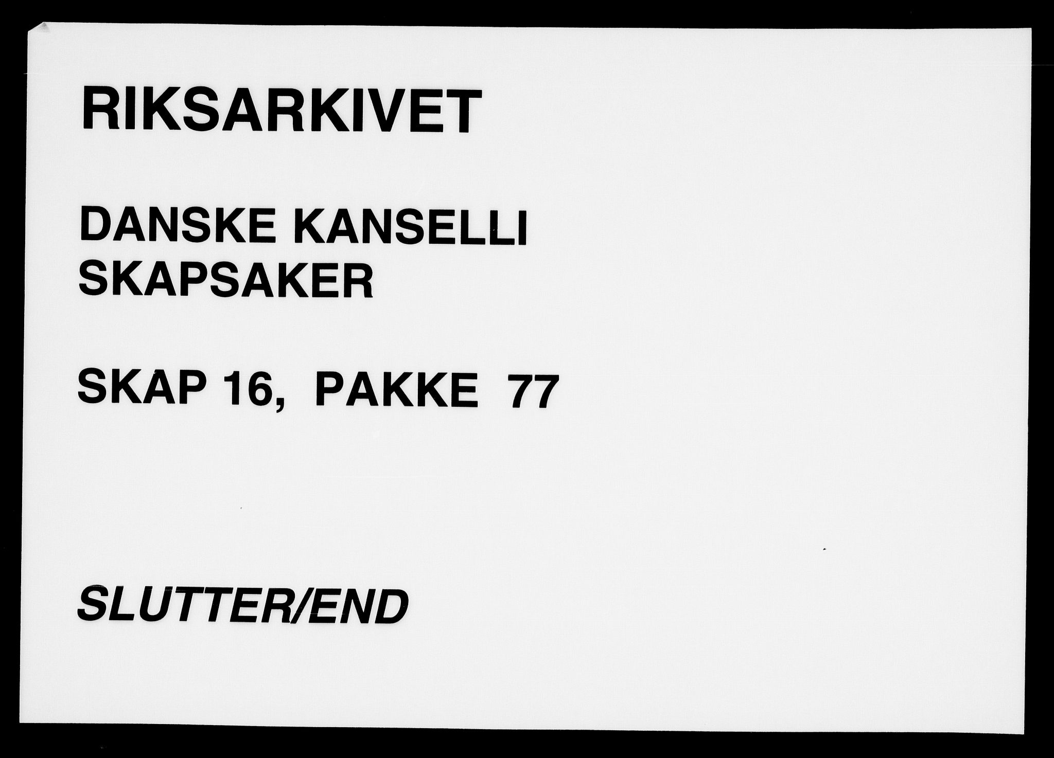 Danske Kanselli, Skapsaker, AV/RA-EA-4061/F/L0128: Skap 16, pakke 77-81, 1797-1804, p. 107