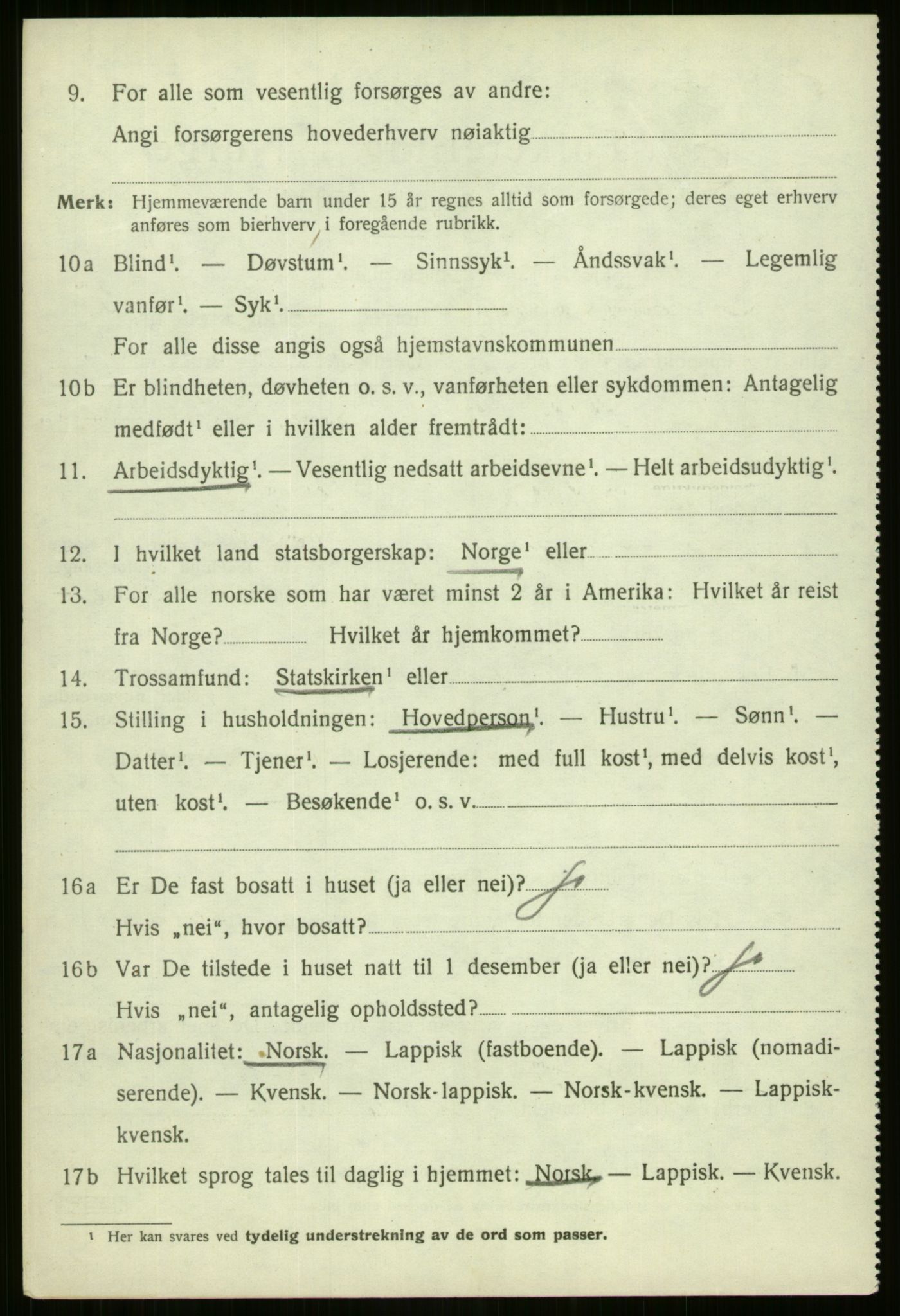 SATØ, 1920 census for Nordreisa, 1920, p. 2672