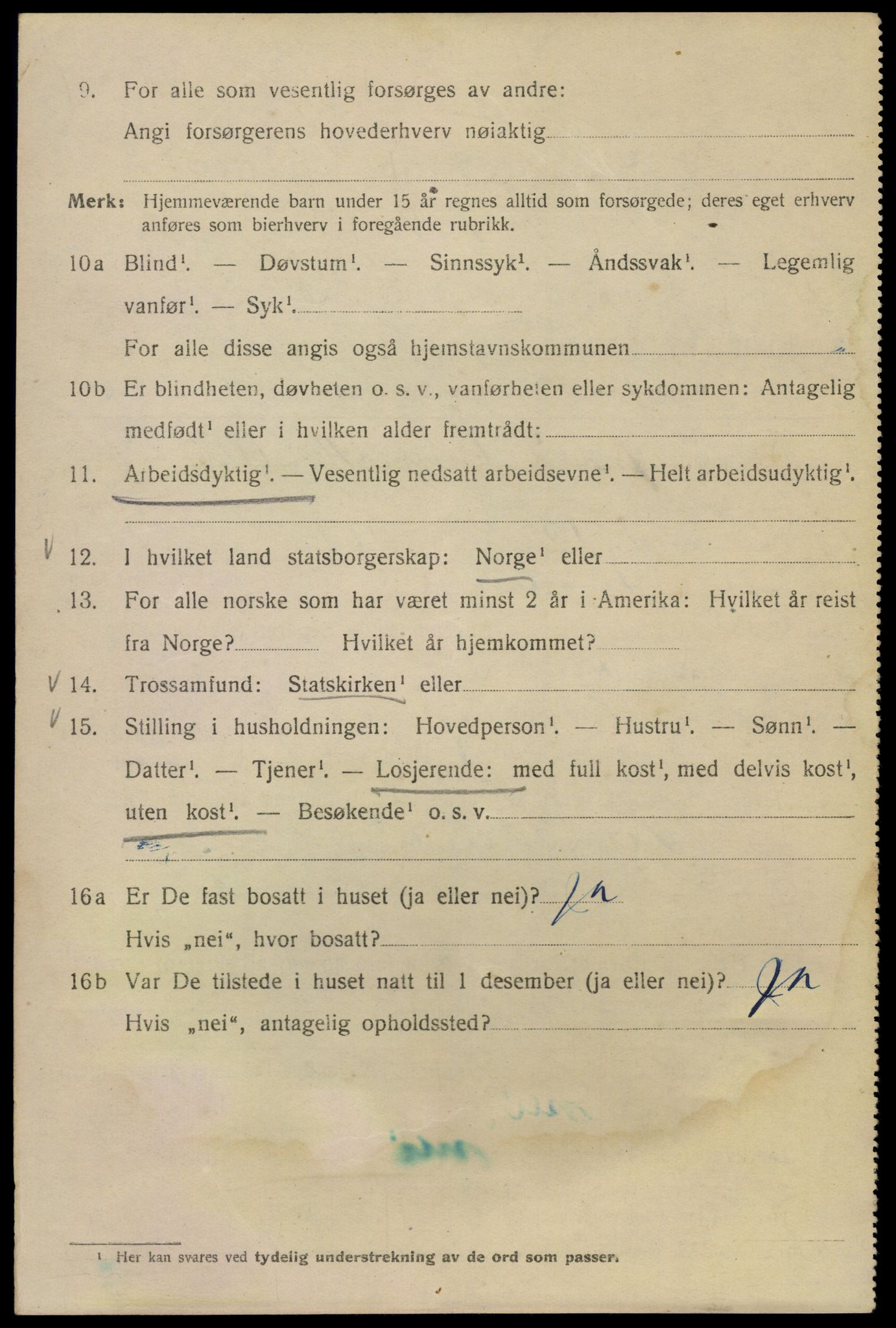 SAO, 1920 census for Kristiania, 1920, p. 585044