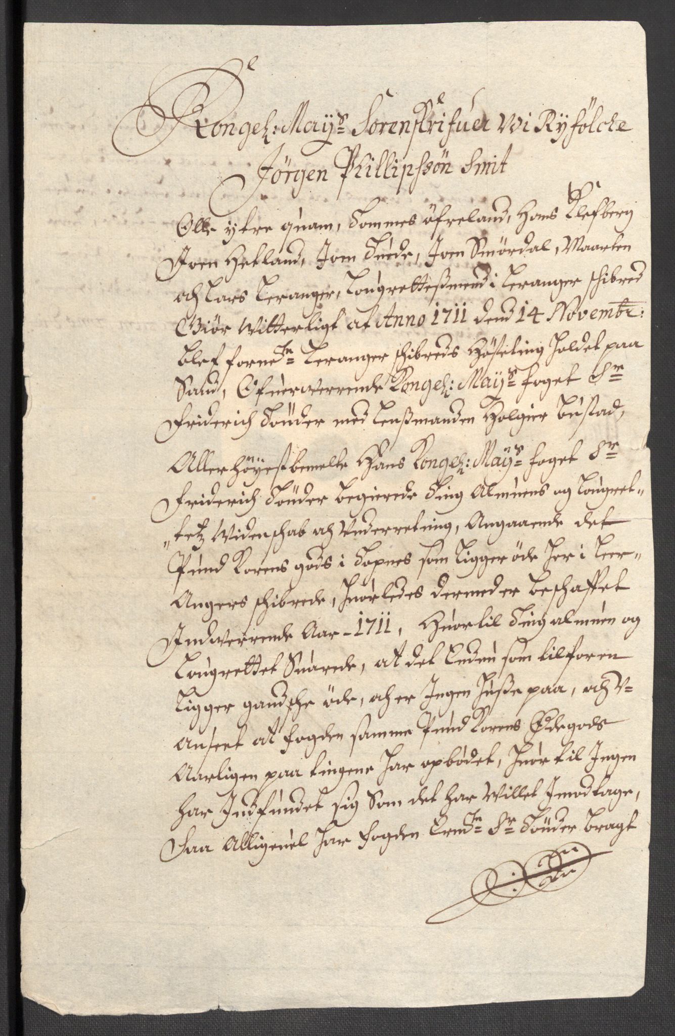 Rentekammeret inntil 1814, Reviderte regnskaper, Fogderegnskap, AV/RA-EA-4092/R47/L2864: Fogderegnskap Ryfylke, 1711, p. 77