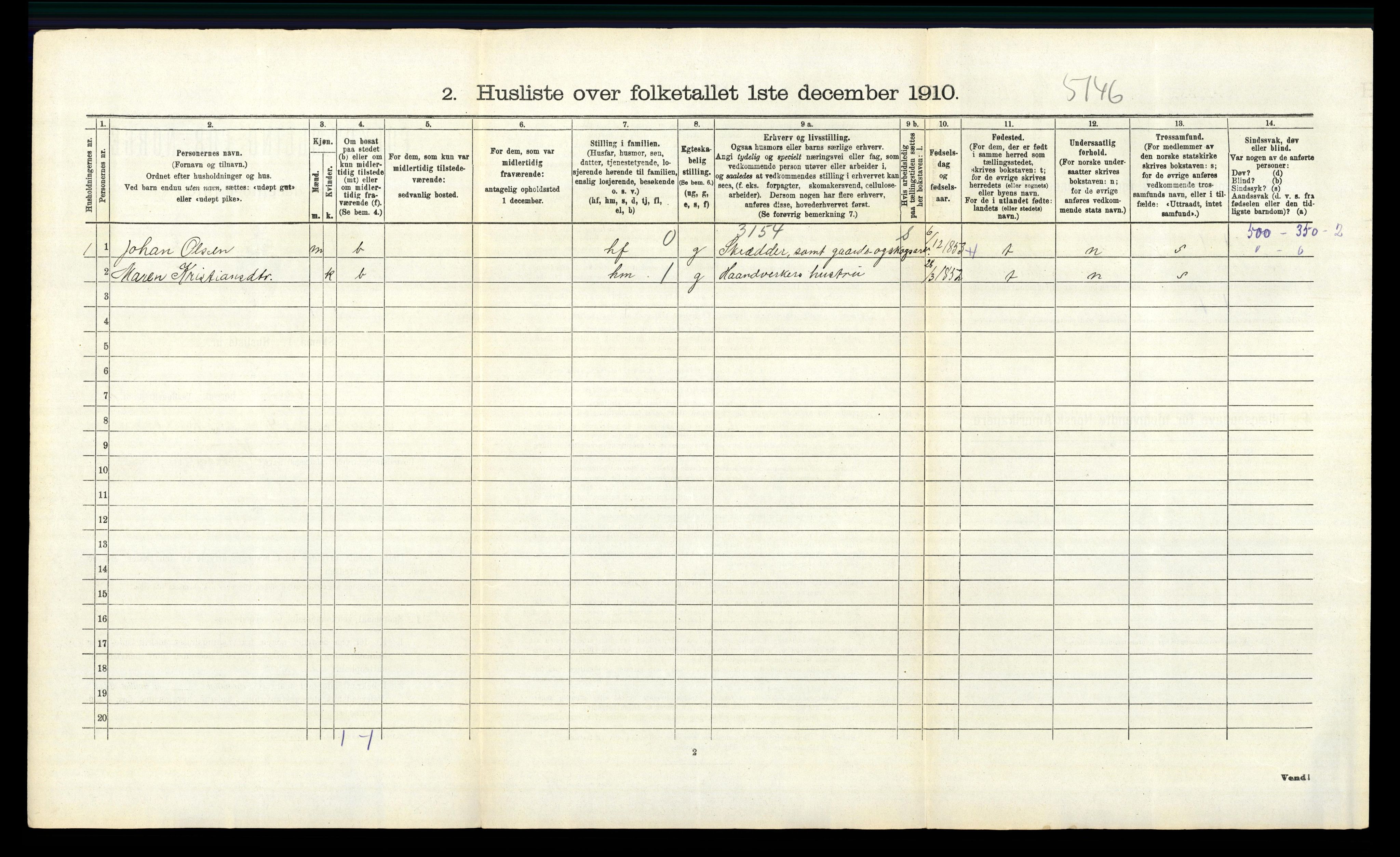 RA, 1910 census for Høland, 1910, p. 336