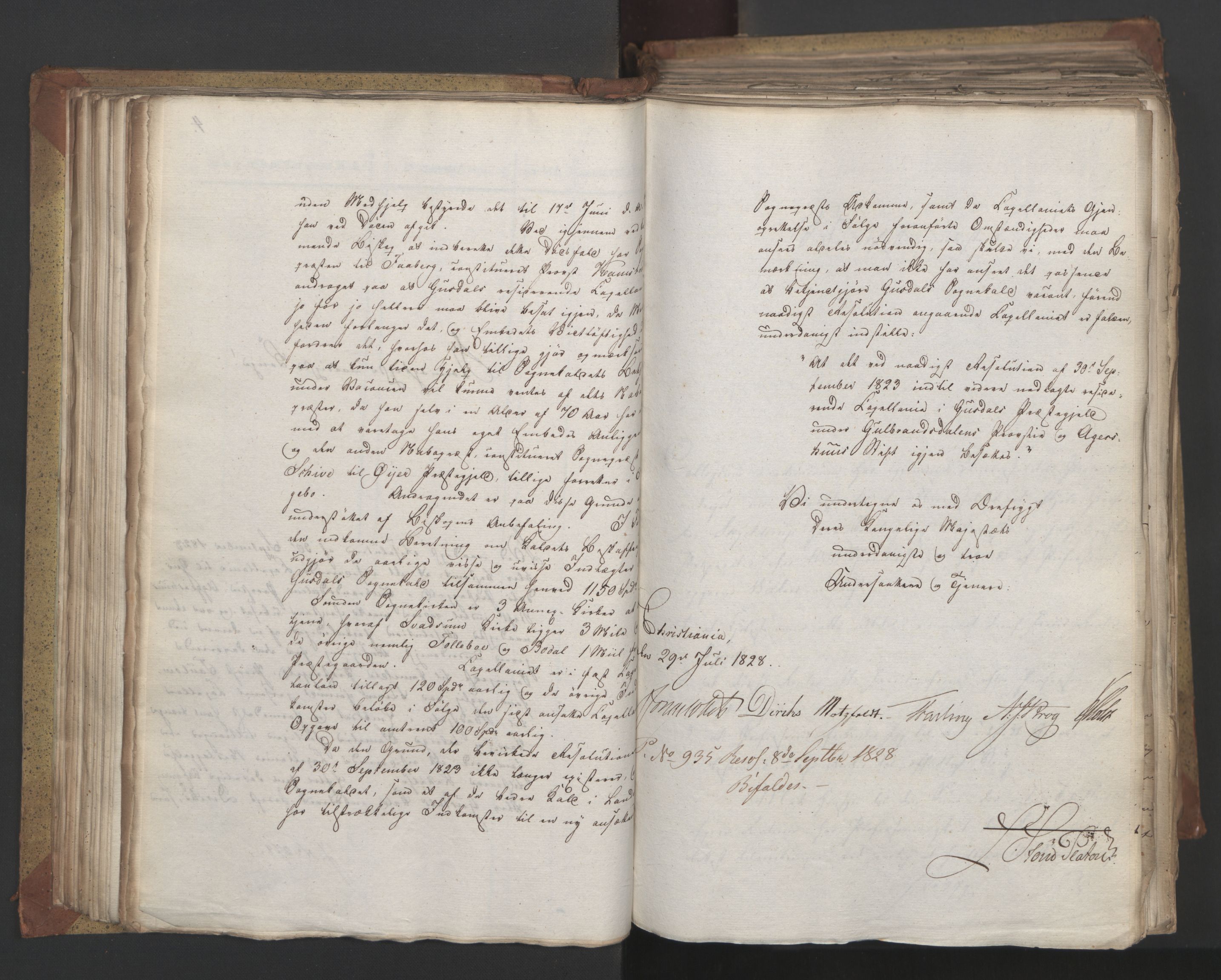 Statsrådsavdelingen i Stockholm, AV/RA-S-1003/D/Da/L0055: Regjeringsinnstillinger nr. 231-435, 1828, p. 128