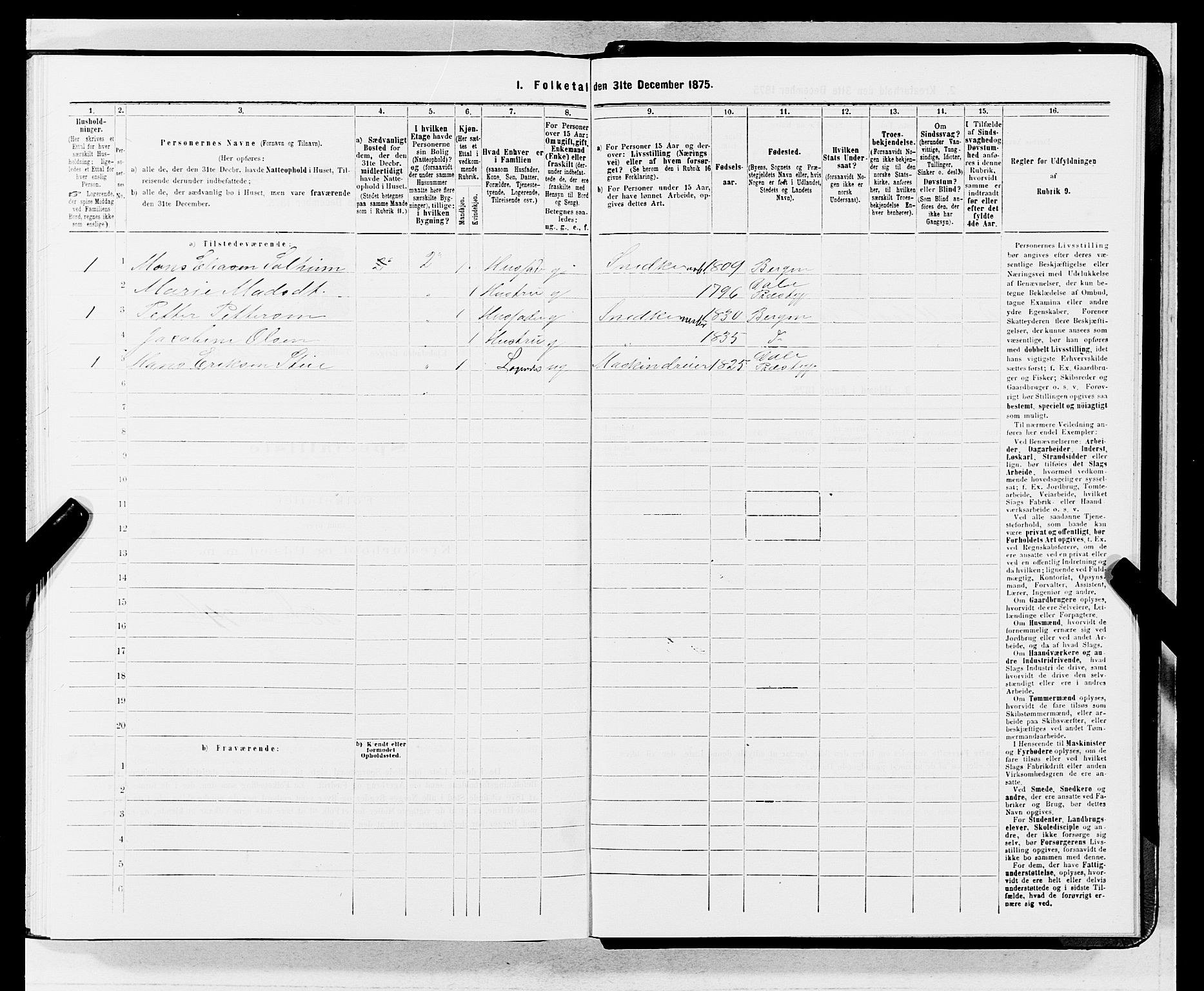 SAB, 1875 census for 1301 Bergen, 1875, p. 4068