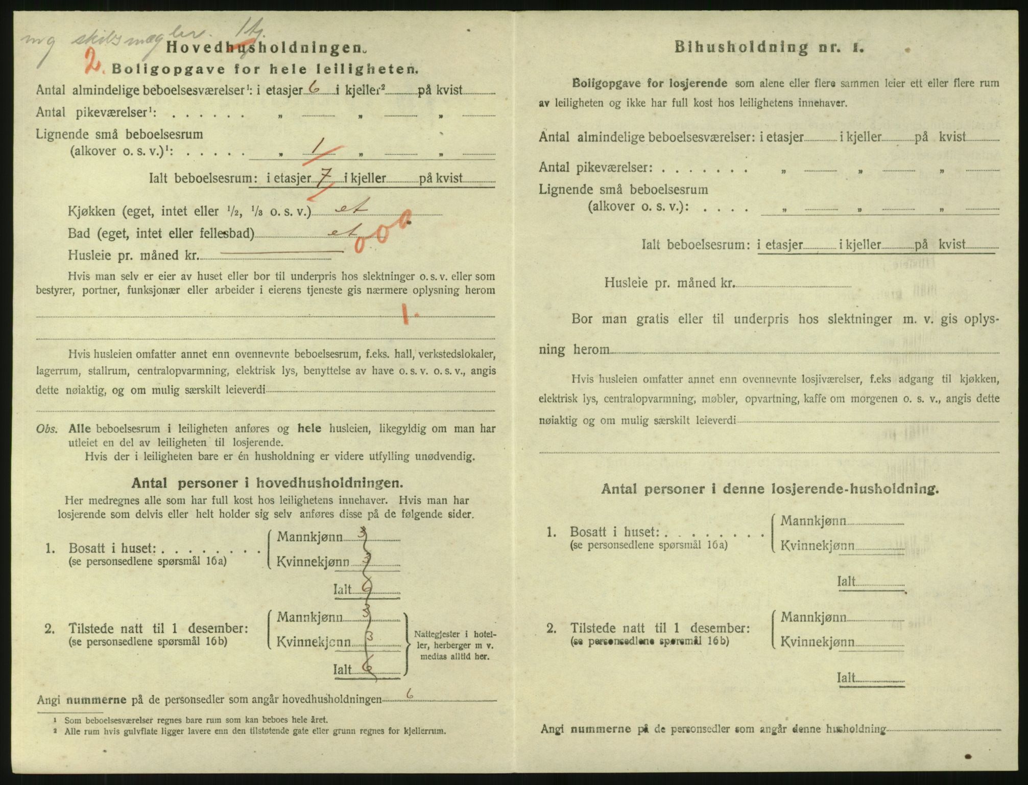 SAK, 1920 census for Tvedestrand, 1920, p. 1328