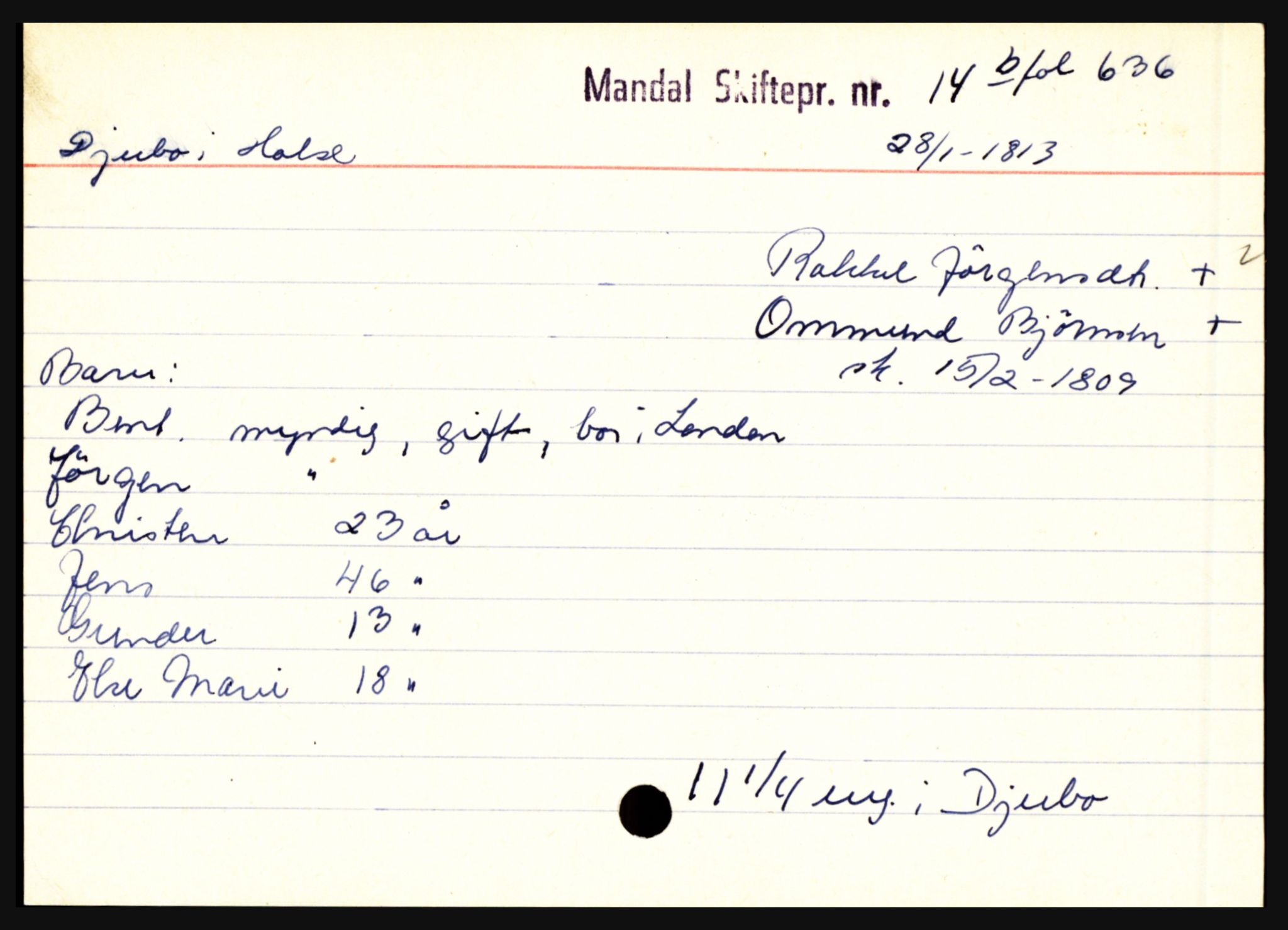 Mandal sorenskriveri, AV/SAK-1221-0005/001/H, p. 2865