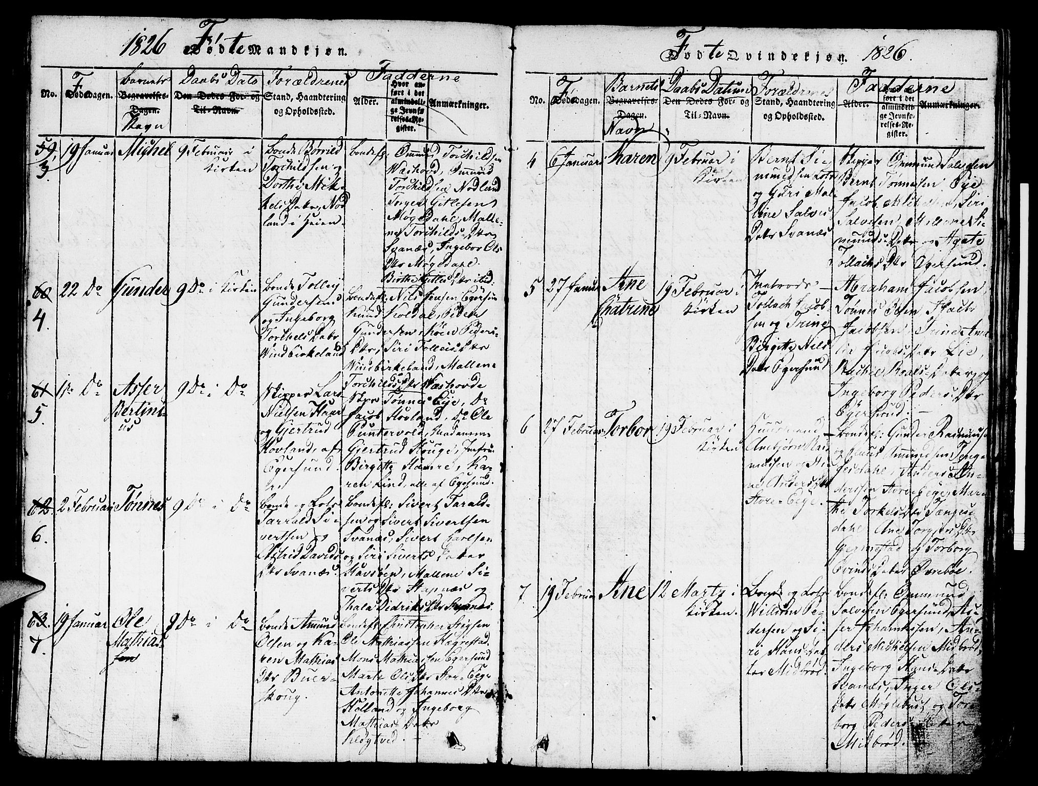 Eigersund sokneprestkontor, AV/SAST-A-101807/S08/L0007: Parish register (official) no. A 7, 1815-1827