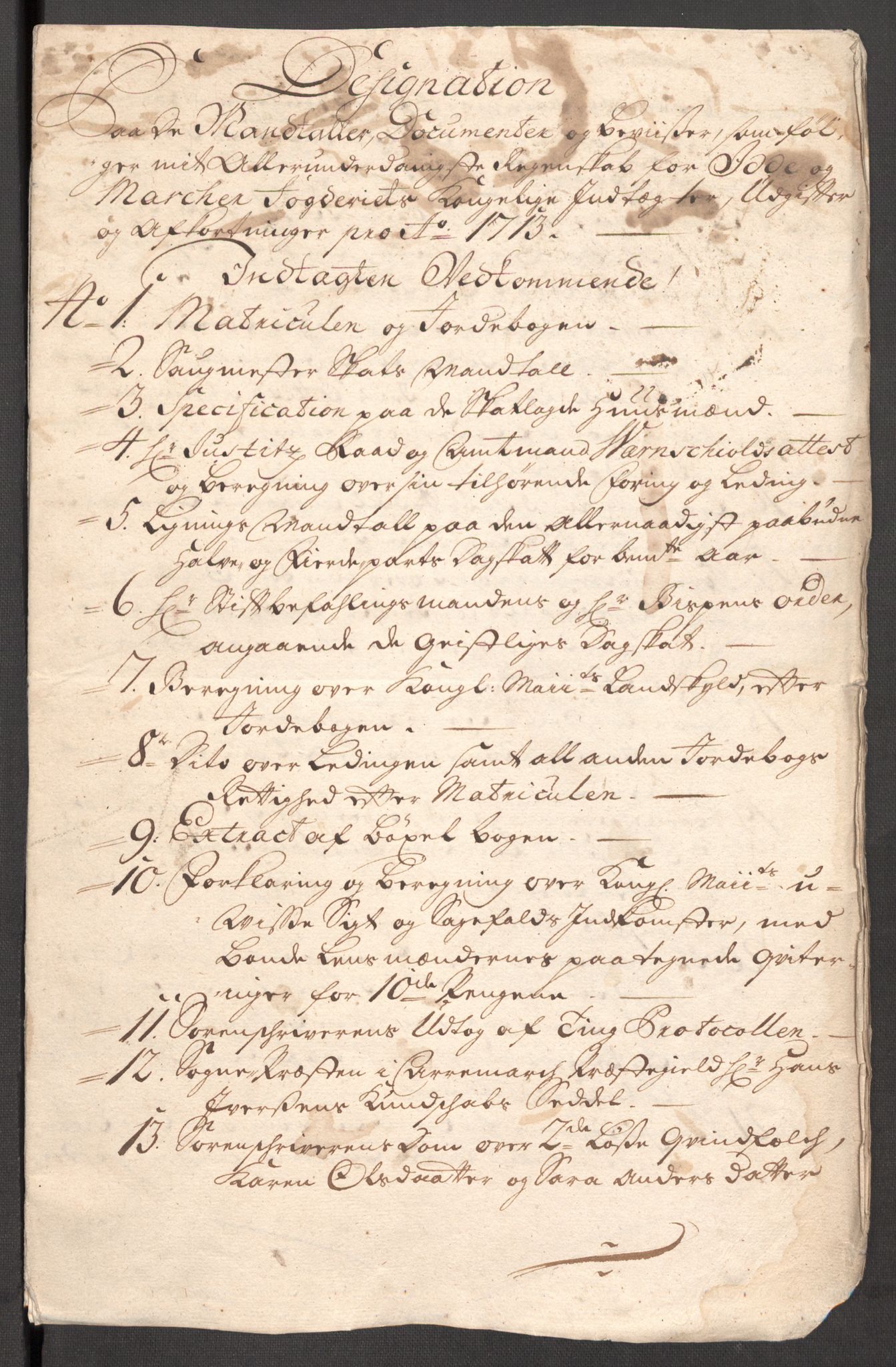 Rentekammeret inntil 1814, Reviderte regnskaper, Fogderegnskap, RA/EA-4092/R01/L0022: Fogderegnskap Idd og Marker, 1713-1714, p. 17