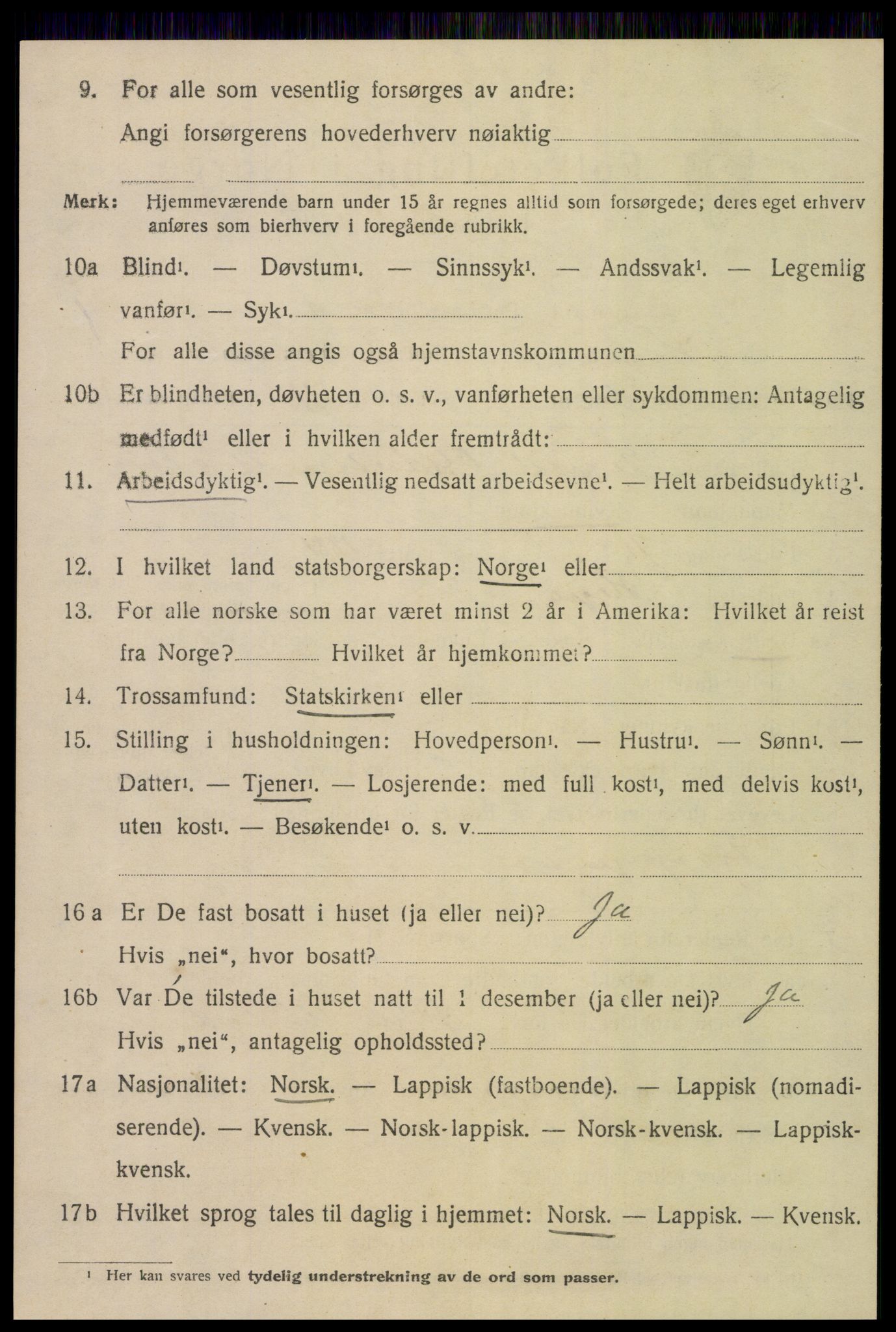 SAT, 1920 census for Hegra, 1920, p. 4039