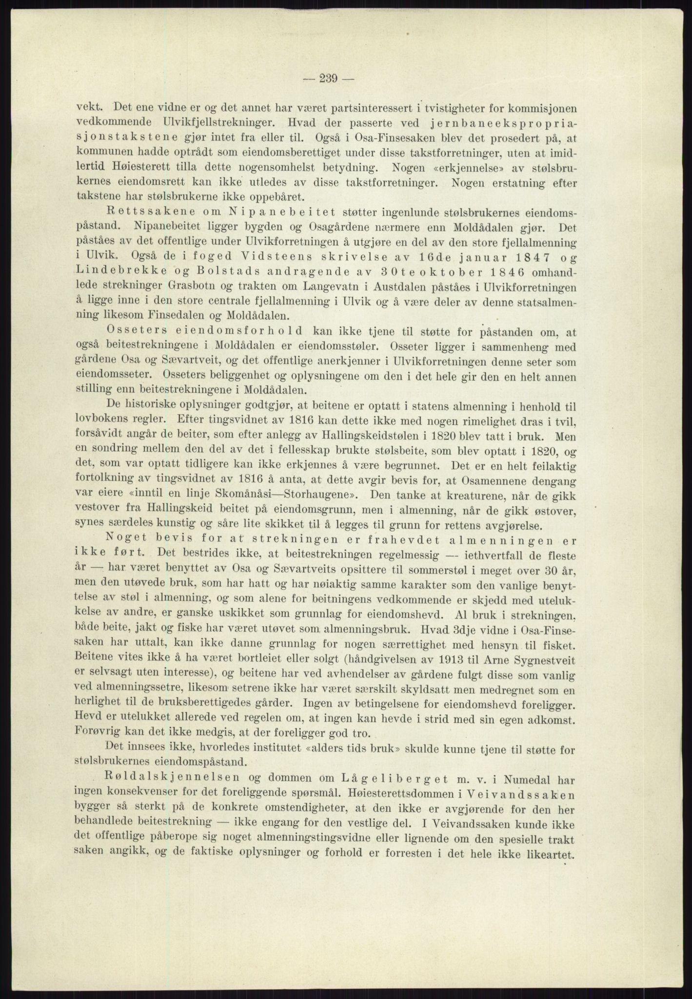 Høyfjellskommisjonen, AV/RA-S-1546/X/Xa/L0001: Nr. 1-33, 1909-1953, p. 845