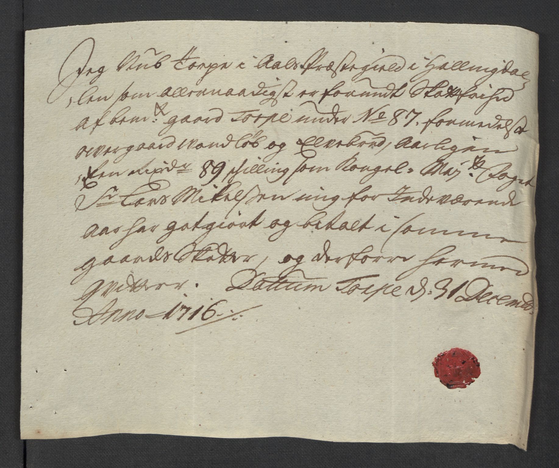 Rentekammeret inntil 1814, Reviderte regnskaper, Fogderegnskap, AV/RA-EA-4092/R23/L1474: Fogderegnskap Ringerike og Hallingdal, 1716, p. 193