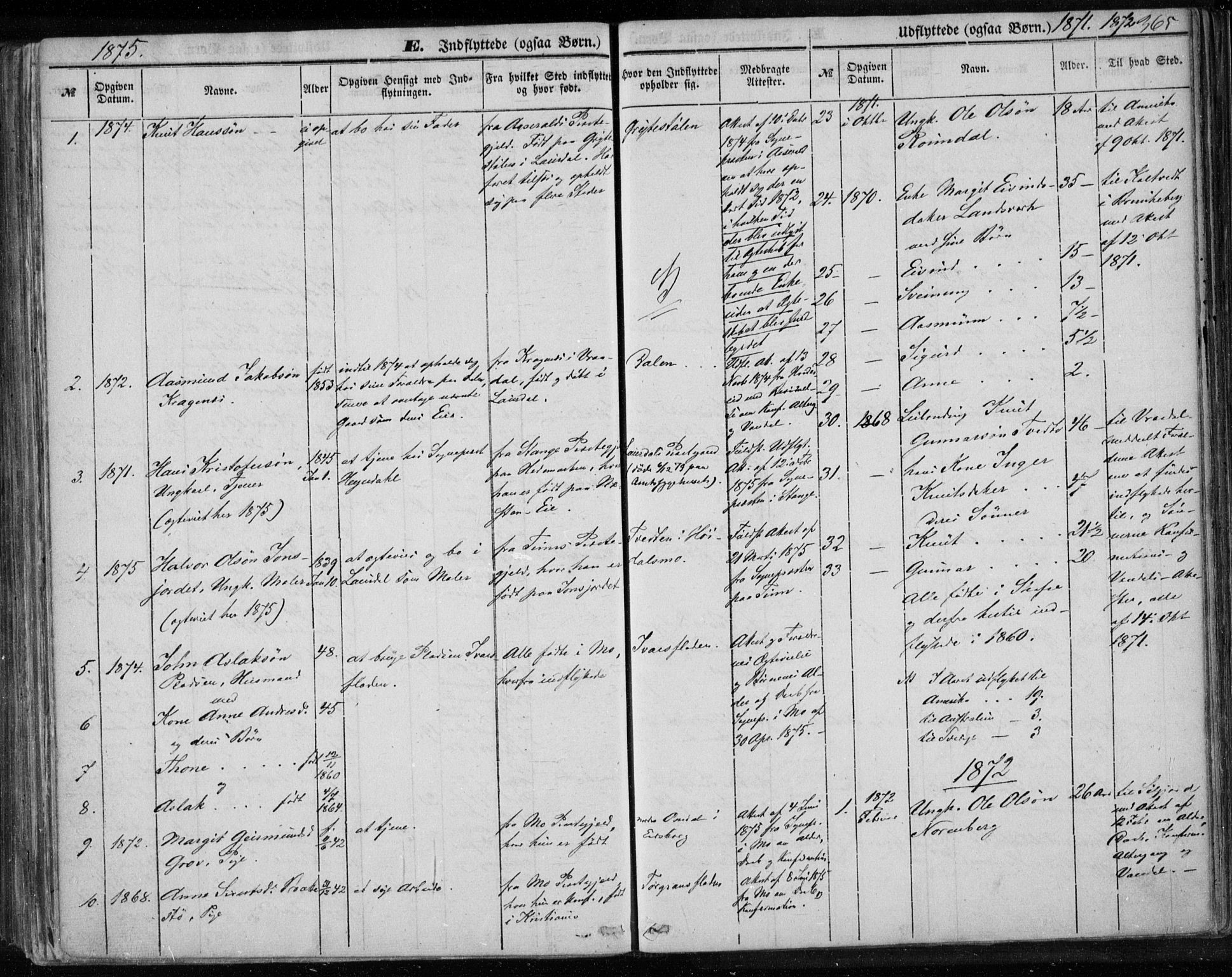 Lårdal kirkebøker, AV/SAKO-A-284/F/Fa/L0006: Parish register (official) no. I 6, 1861-1886, p. 365