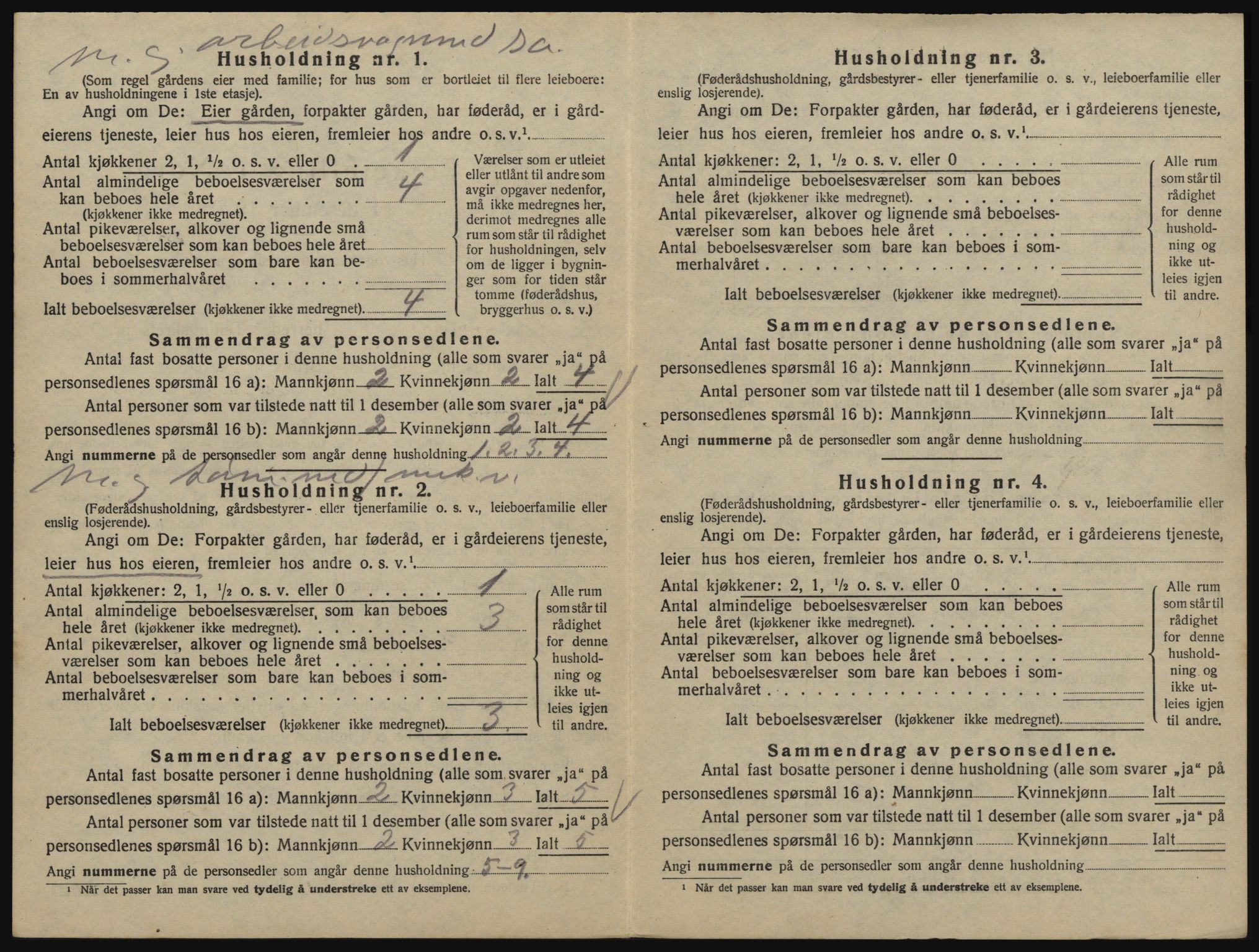 SAO, 1920 census for Glemmen, 1920, p. 2744