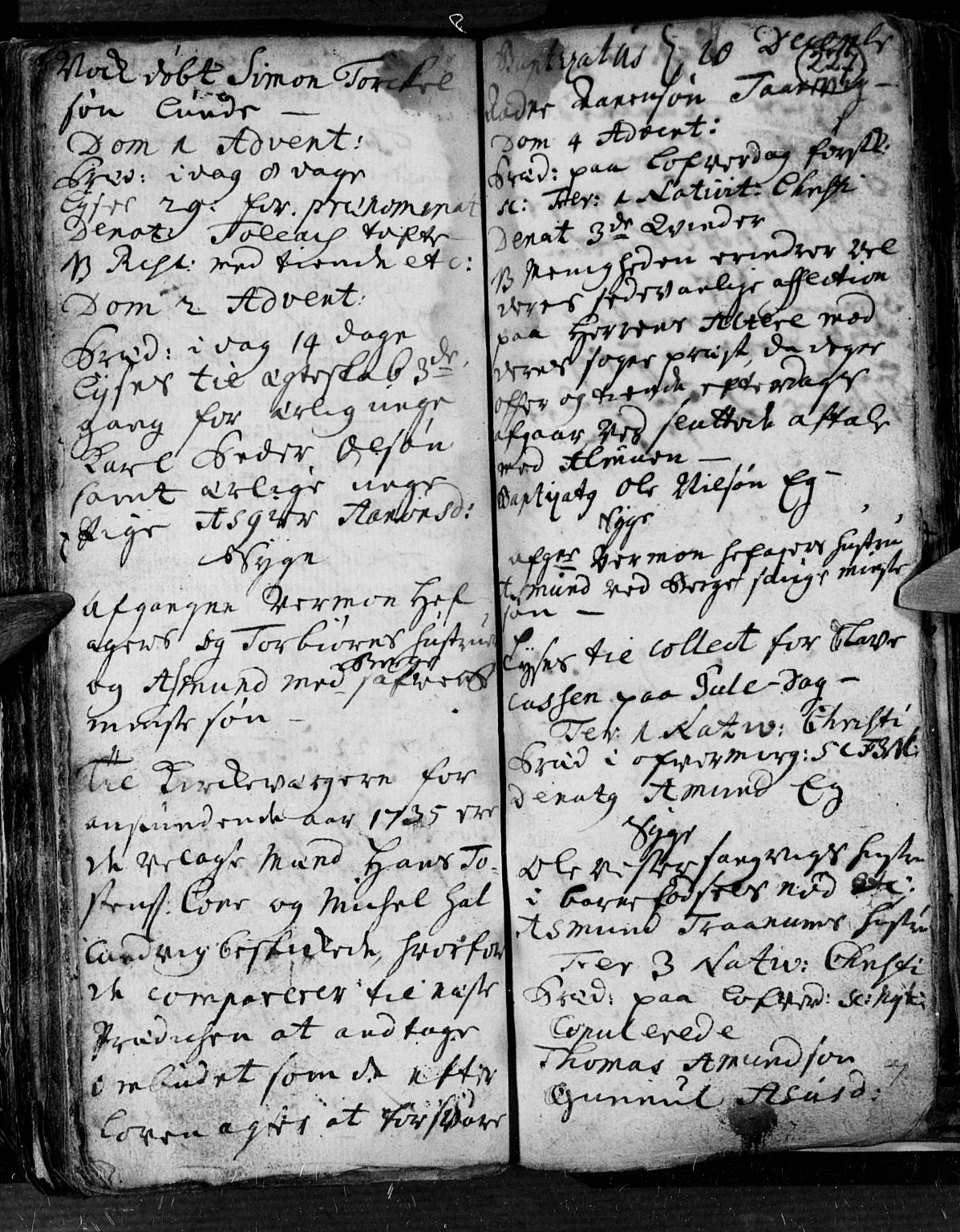 Søgne sokneprestkontor, AV/SAK-1111-0037/F/Fa/Fab/L0001: Parish register (official) no. A 1, 1716-1740, p. 227