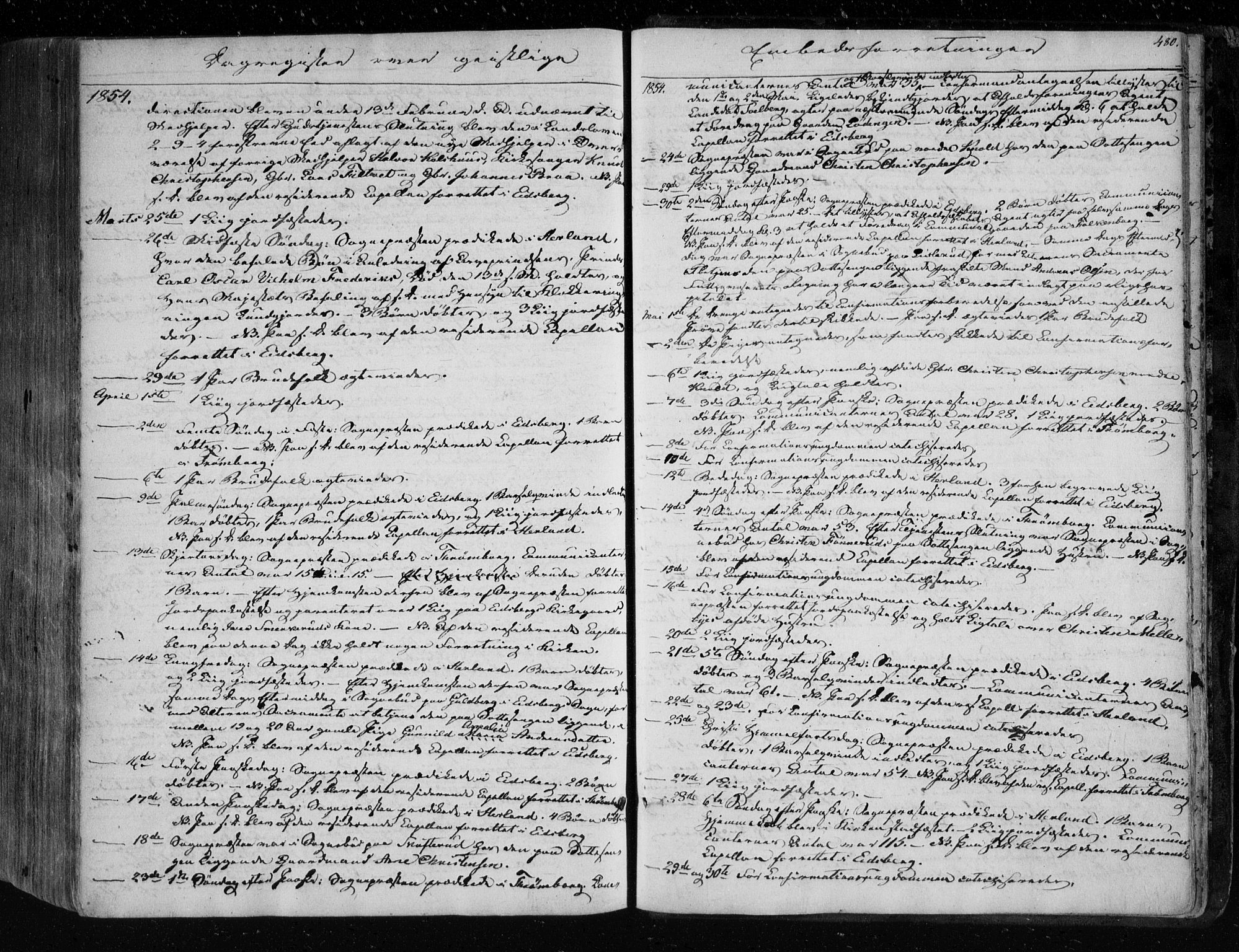 Eidsberg prestekontor Kirkebøker, AV/SAO-A-10905/F/Fa/L0009: Parish register (official) no. I 9, 1849-1856, p. 480