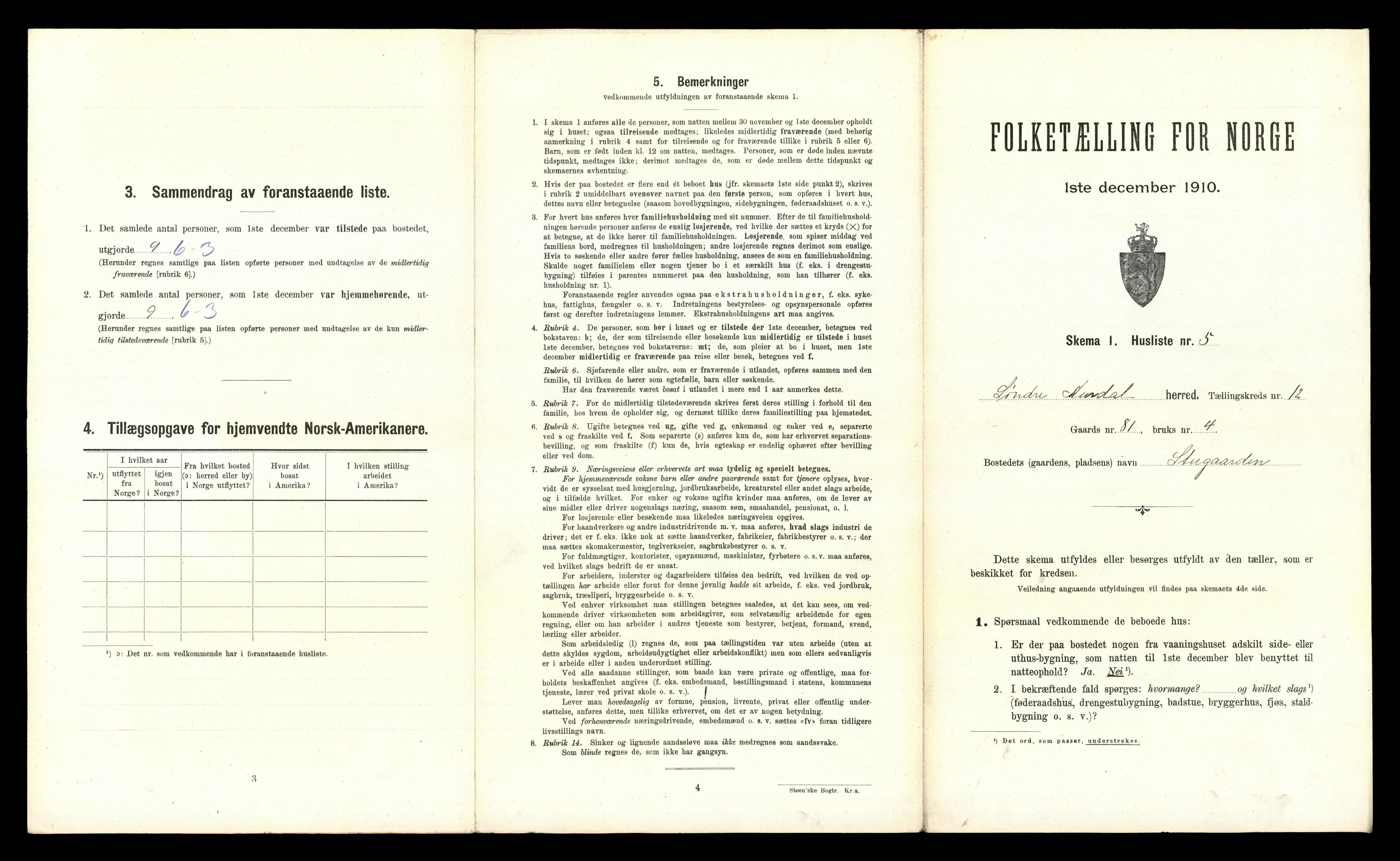 RA, 1910 census for Sør-Aurdal, 1910, p. 1205