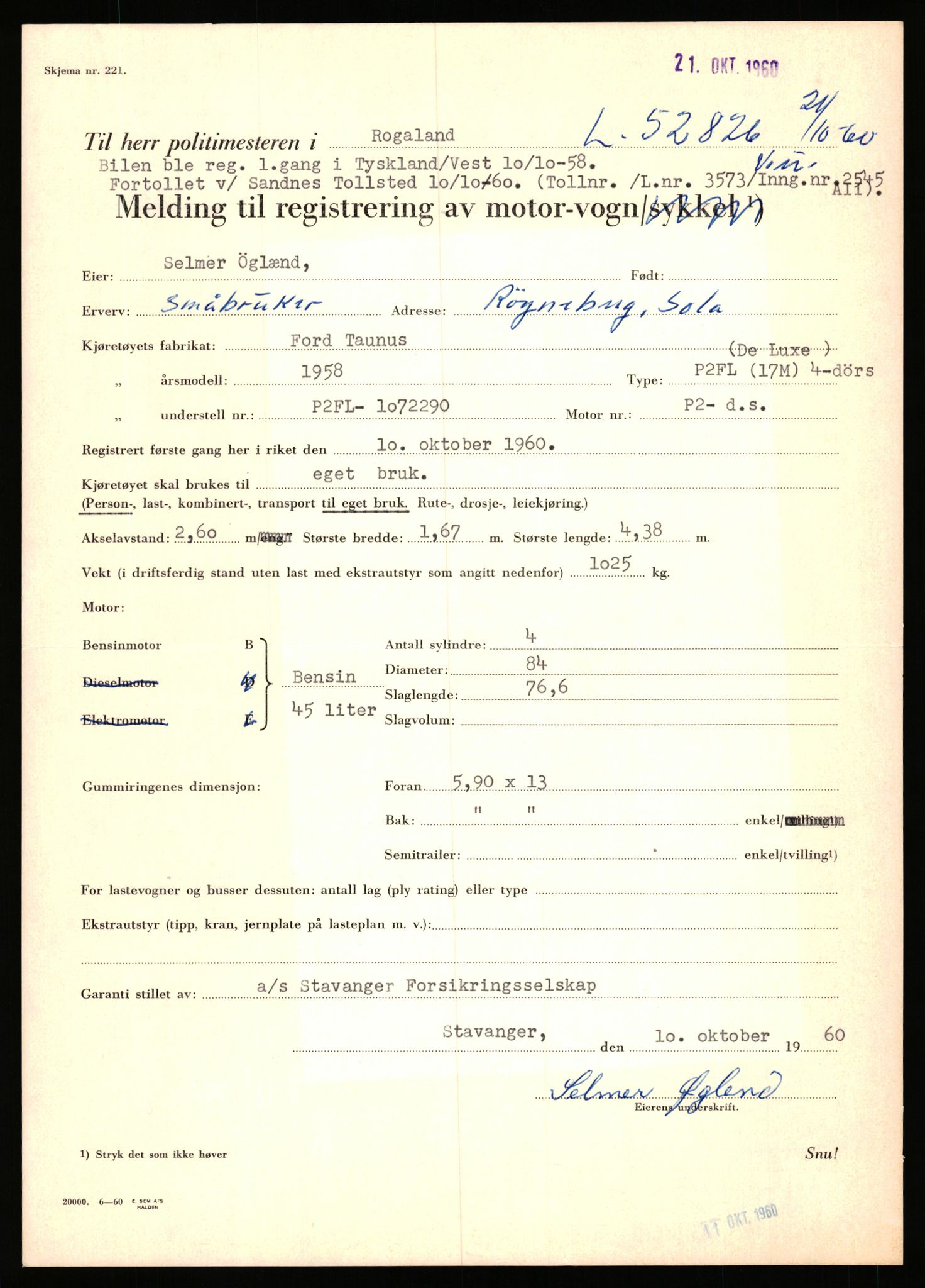 Stavanger trafikkstasjon, AV/SAST-A-101942/0/F/L0052: L-52100 - L-52899, 1930-1971, p. 2059