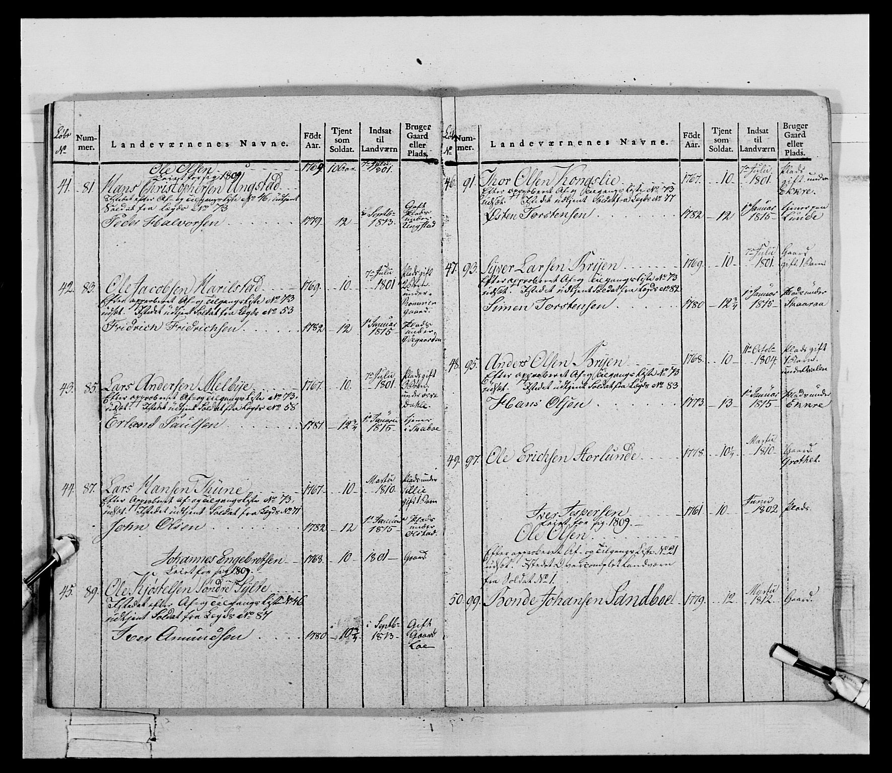 Generalitets- og kommissariatskollegiet, Det kongelige norske kommissariatskollegium, RA/EA-5420/E/Eh/L0069: Opplandske gevorbne infanteriregiment, 1810-1818, p. 453