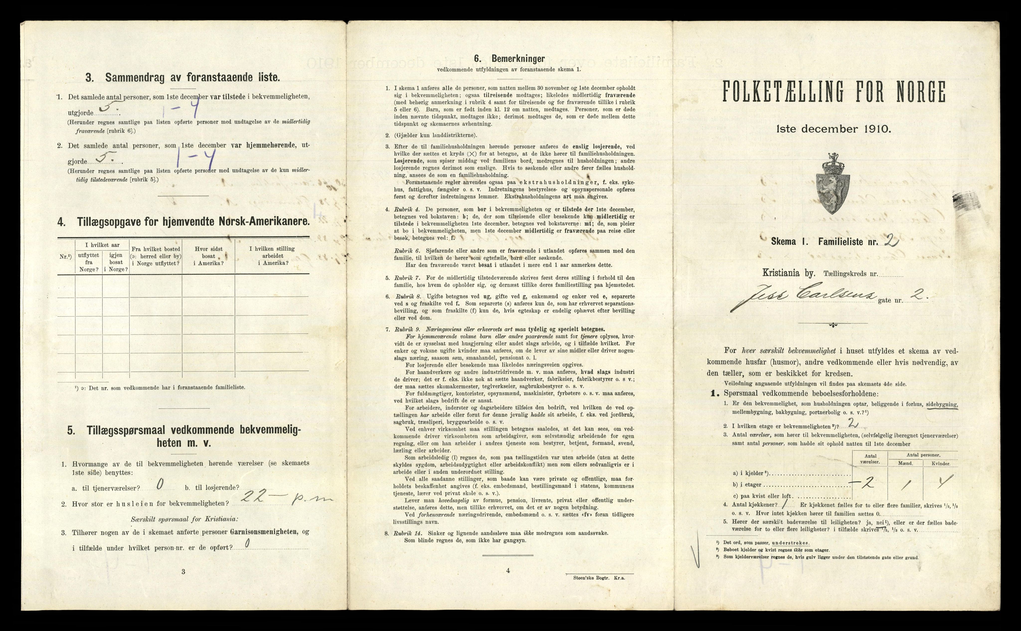 RA, 1910 census for Kristiania, 1910, p. 45915