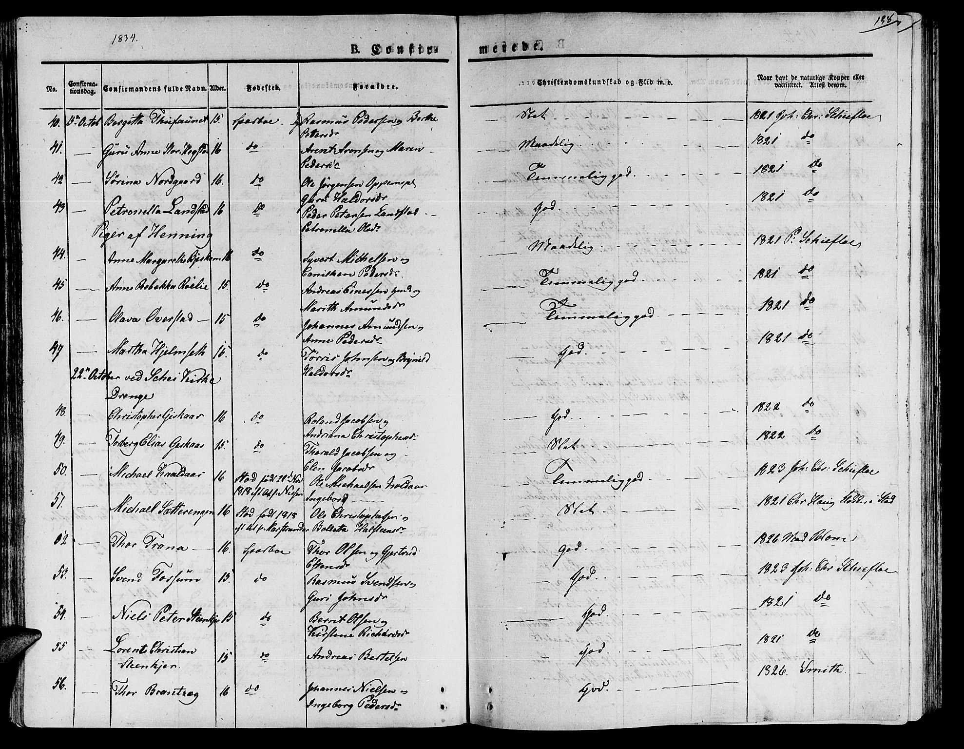 Ministerialprotokoller, klokkerbøker og fødselsregistre - Nord-Trøndelag, AV/SAT-A-1458/735/L0336: Parish register (official) no. 735A05 /1, 1825-1835, p. 138