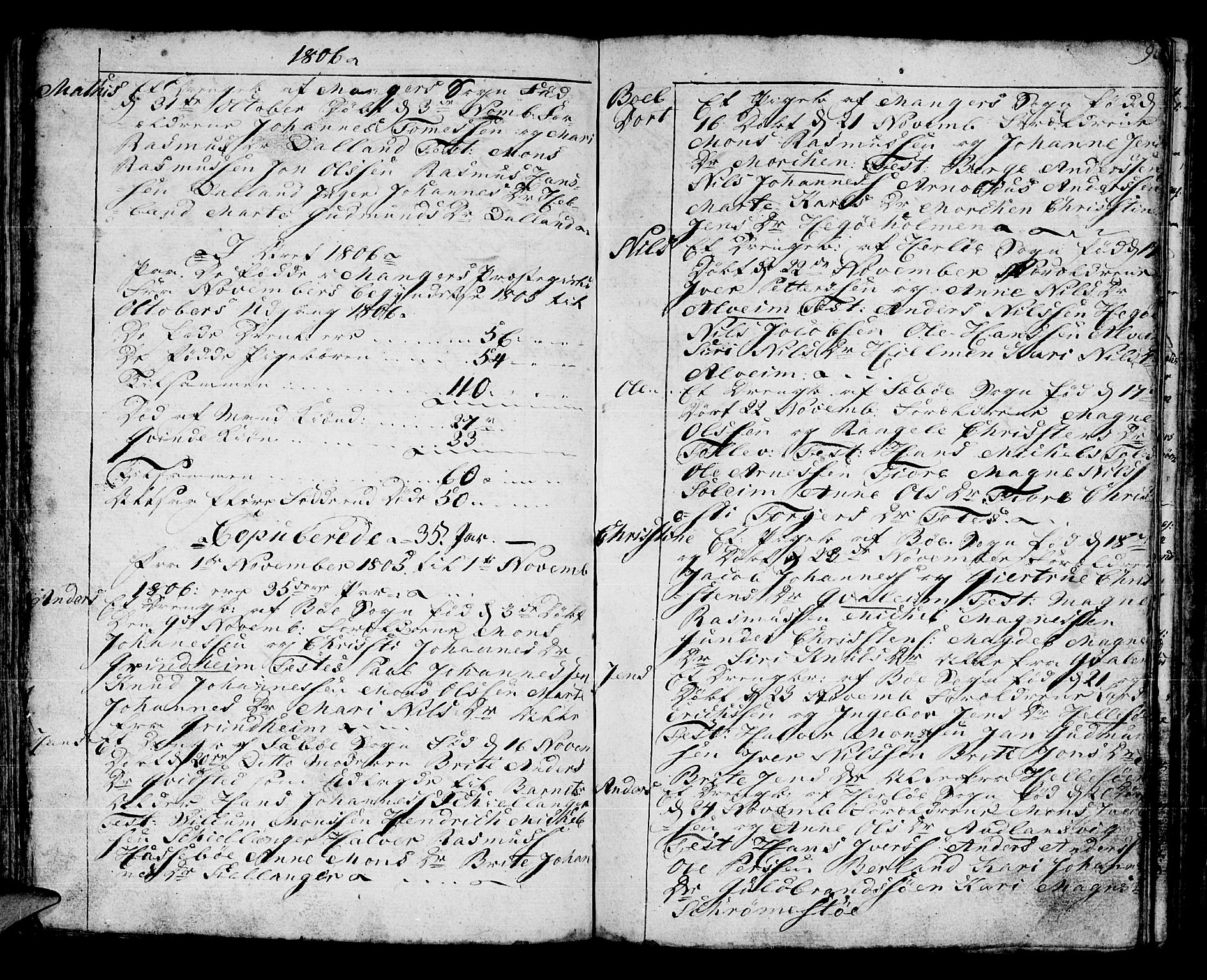 Manger sokneprestembete, SAB/A-76801/H/Haa: Parish register (official) no. A 2, 1792-1815, p. 96