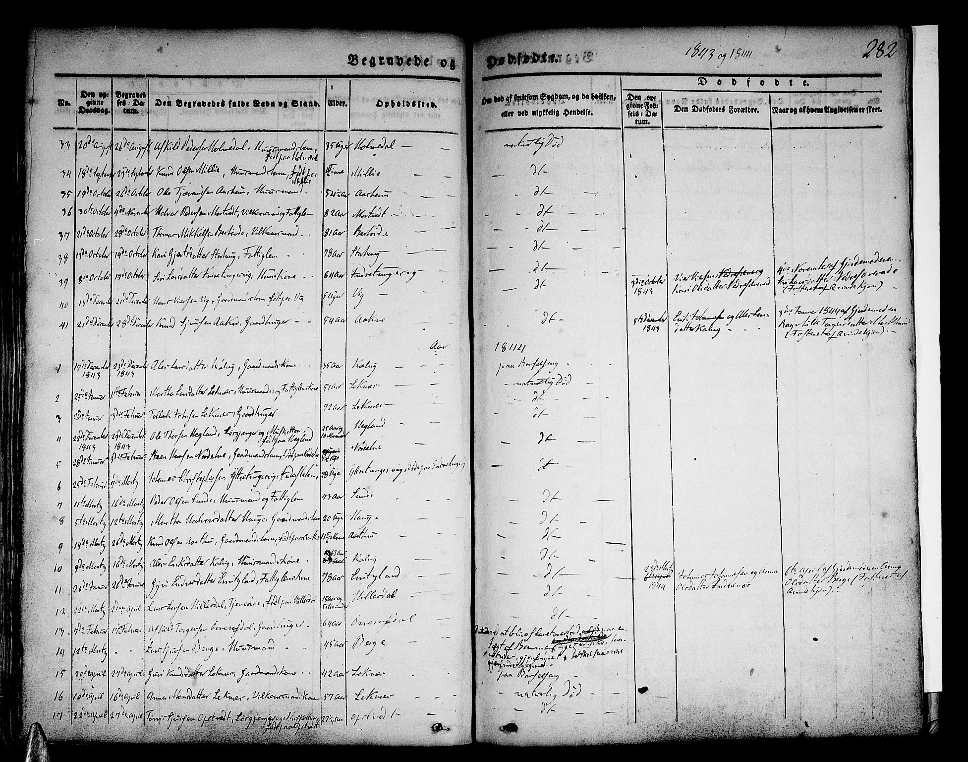 Skånevik sokneprestembete, AV/SAB-A-77801/H/Haa: Parish register (official) no. A 4, 1828-1848, p. 282