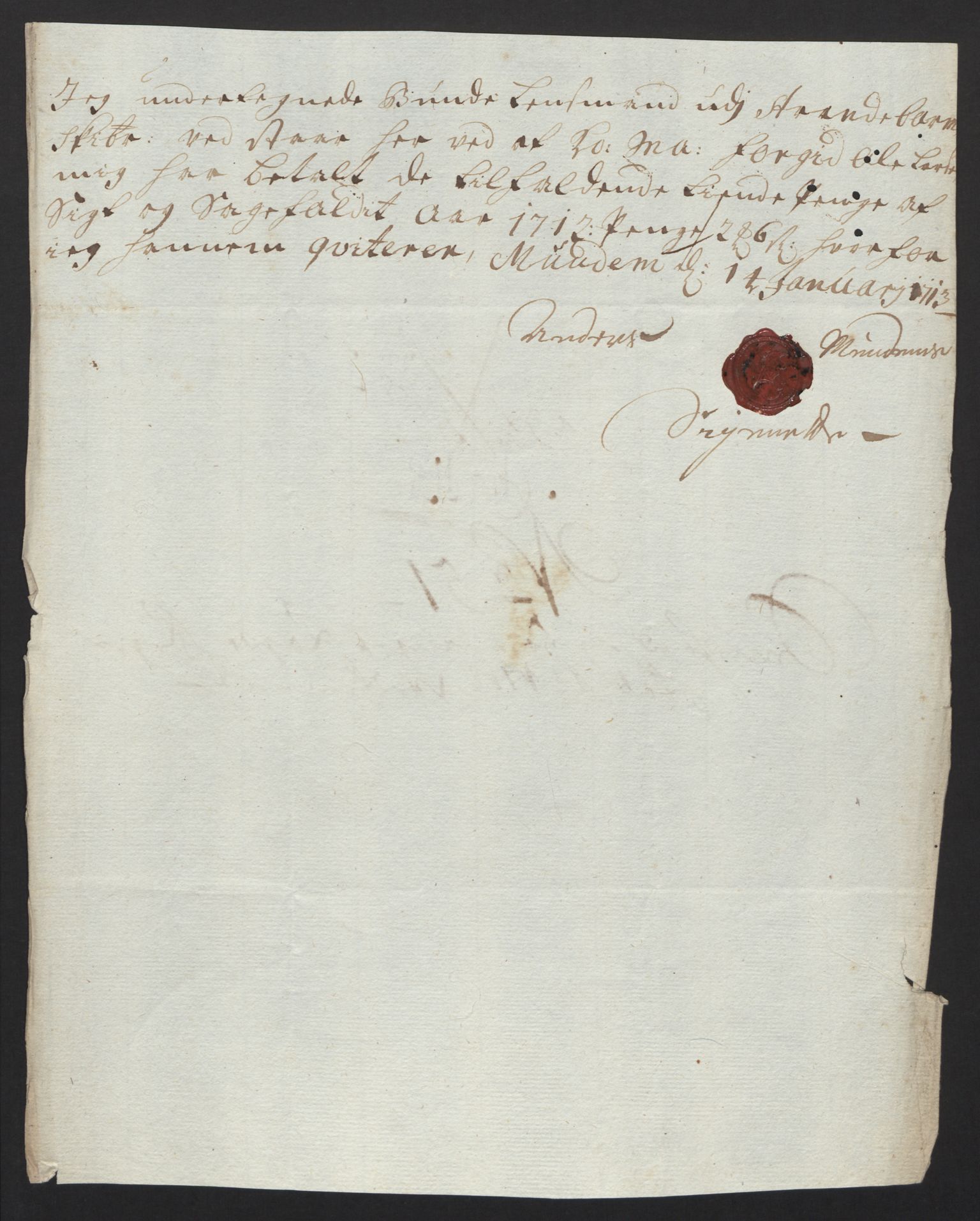 Rentekammeret inntil 1814, Reviderte regnskaper, Fogderegnskap, RA/EA-4092/R48/L2988: Fogderegnskap Sunnhordland og Hardanger, 1712, p. 333