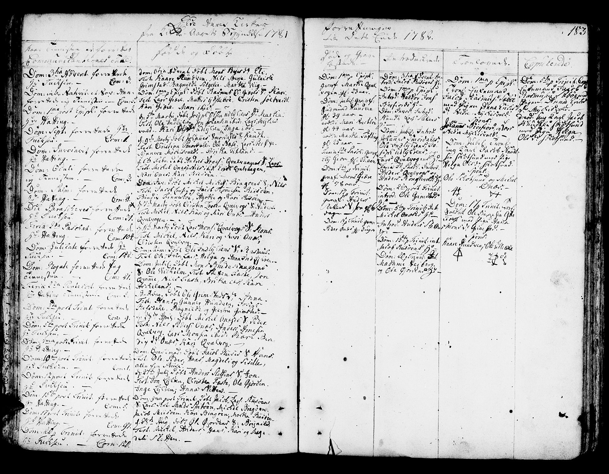 Lindås Sokneprestembete, AV/SAB-A-76701/H/Haa/Haaa/L0004: Parish register (official) no. A 4, 1764-1791, p. 183