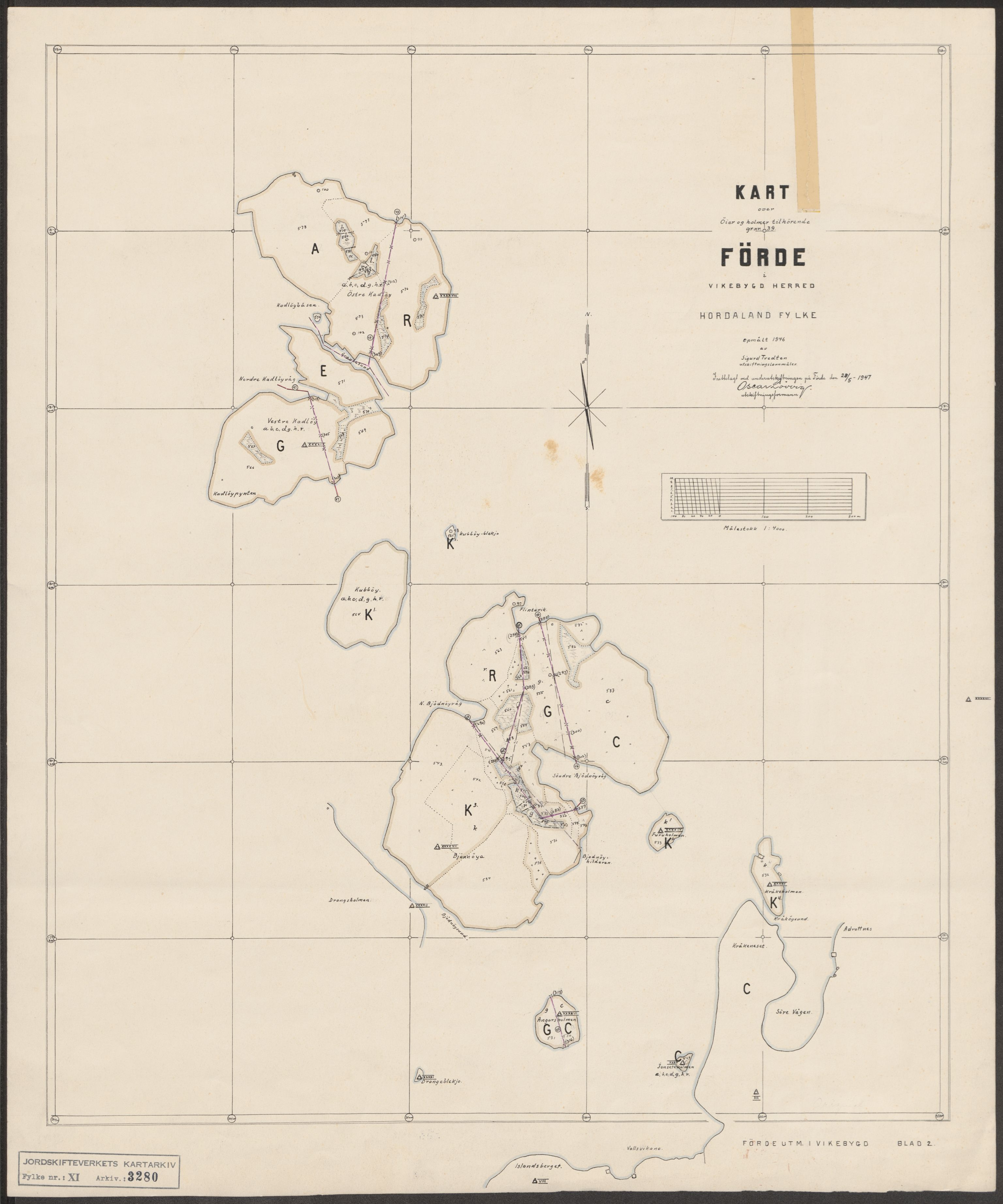 Jordskifteverkets kartarkiv, RA/S-3929/T, 1859-1988, p. 3734