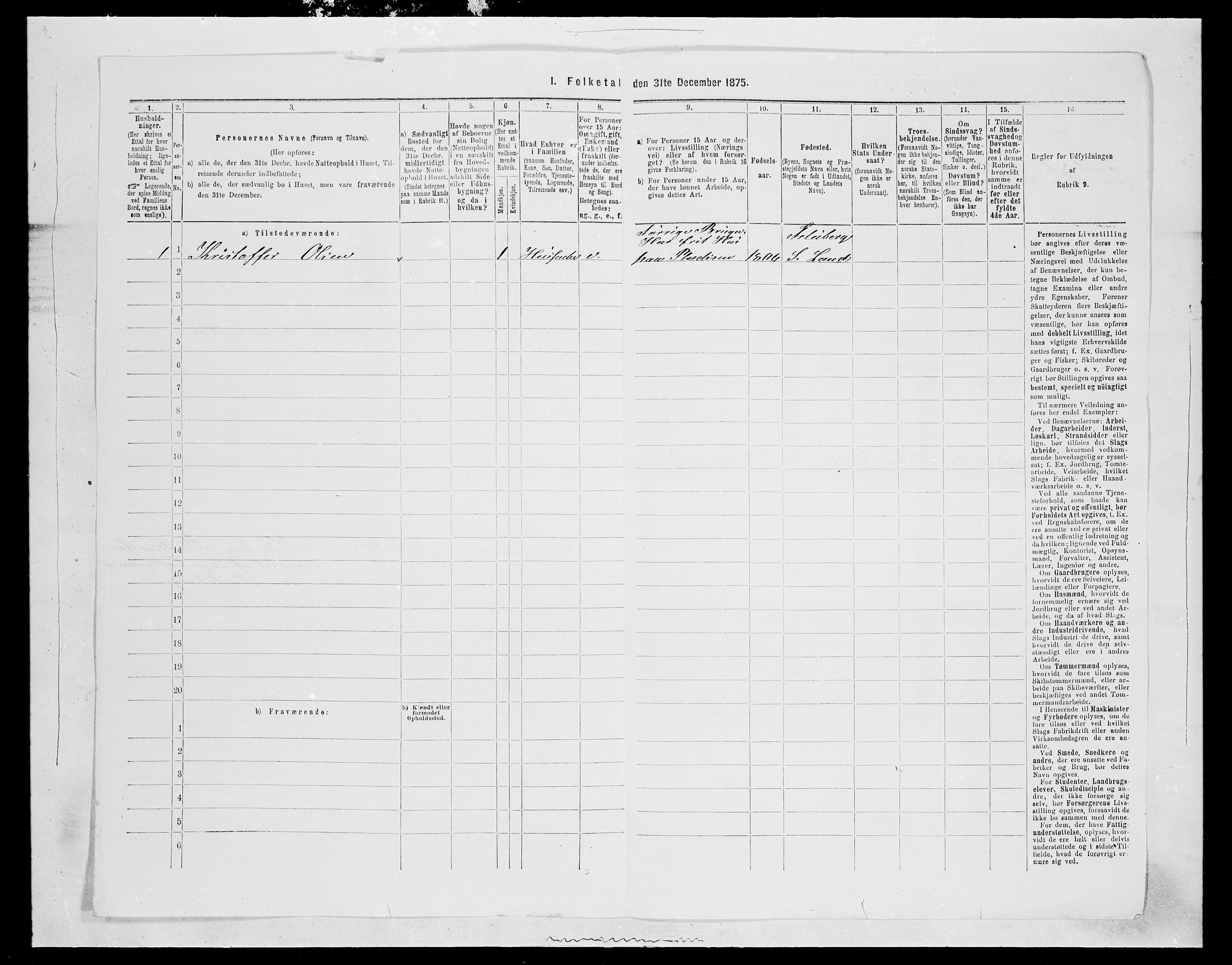 SAH, 1875 census for 0536P Søndre Land, 1875, p. 449