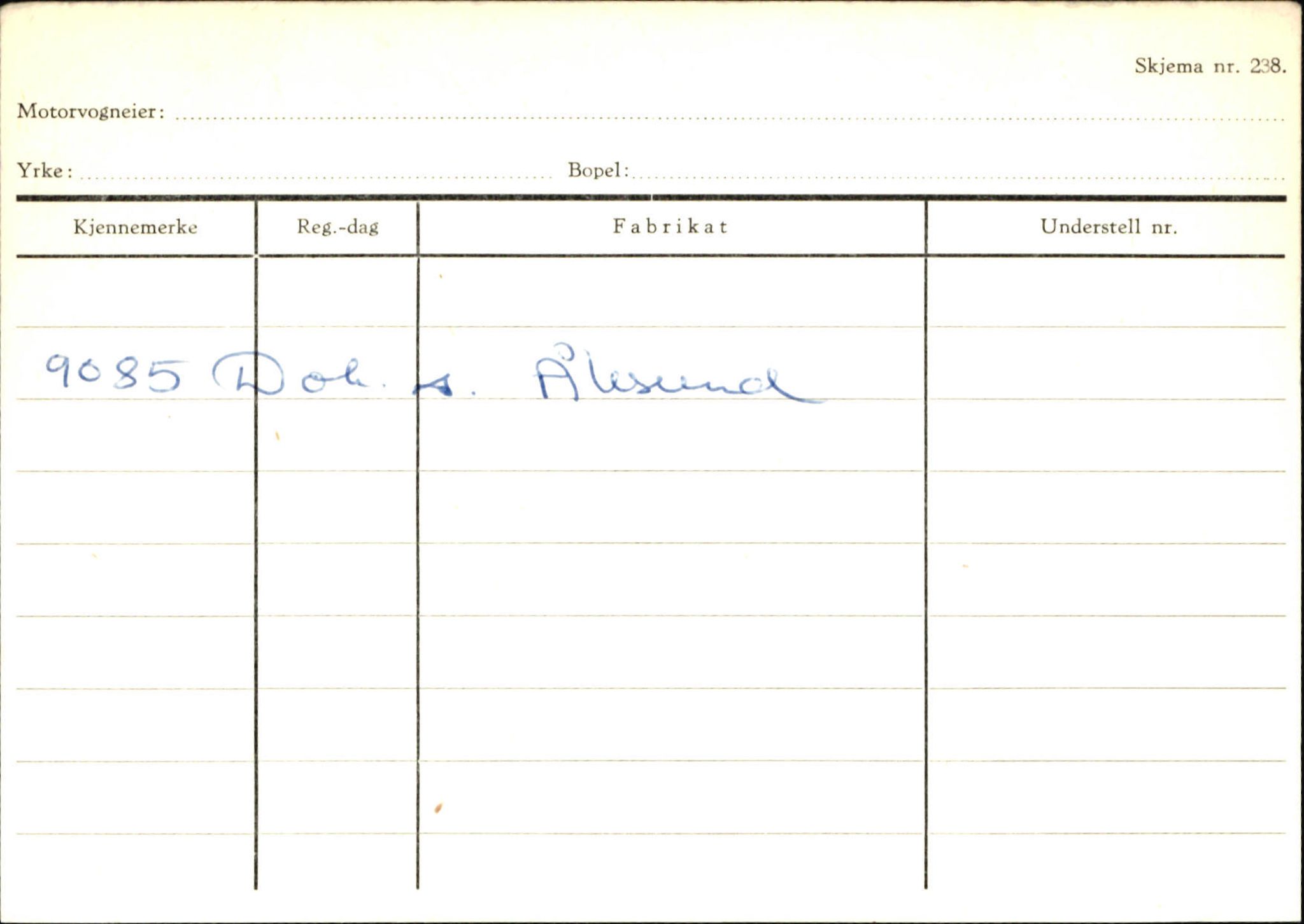 Statens vegvesen, Sogn og Fjordane vegkontor, AV/SAB-A-5301/4/F/L0144: Registerkort Vågsøy A-R, 1945-1975, p. 1078