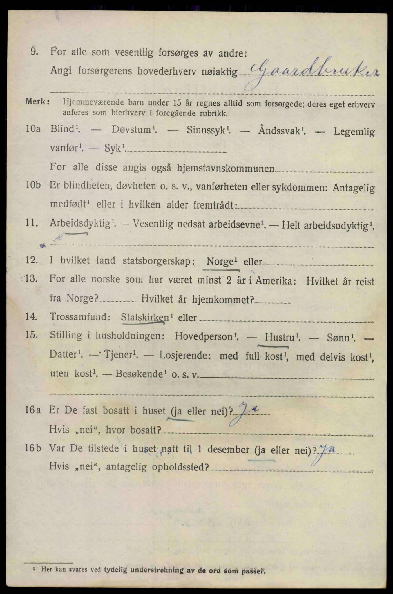 SAKO, 1920 census for Hurum, 1920, p. 6099