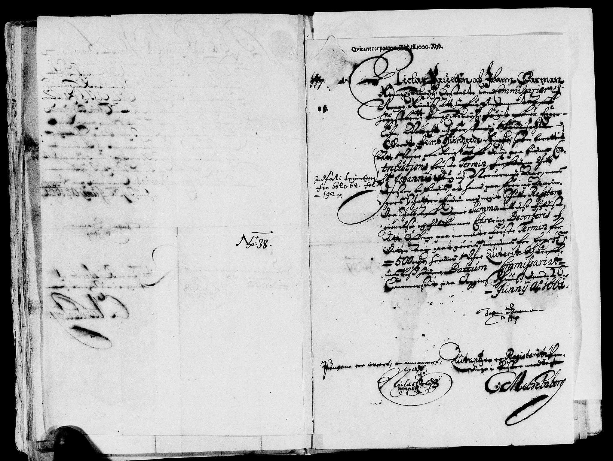 Rentekammeret inntil 1814, Reviderte regnskaper, Lensregnskaper, AV/RA-EA-5023/R/Rb/Rbm/L0010: Eiker len, 1660-1663