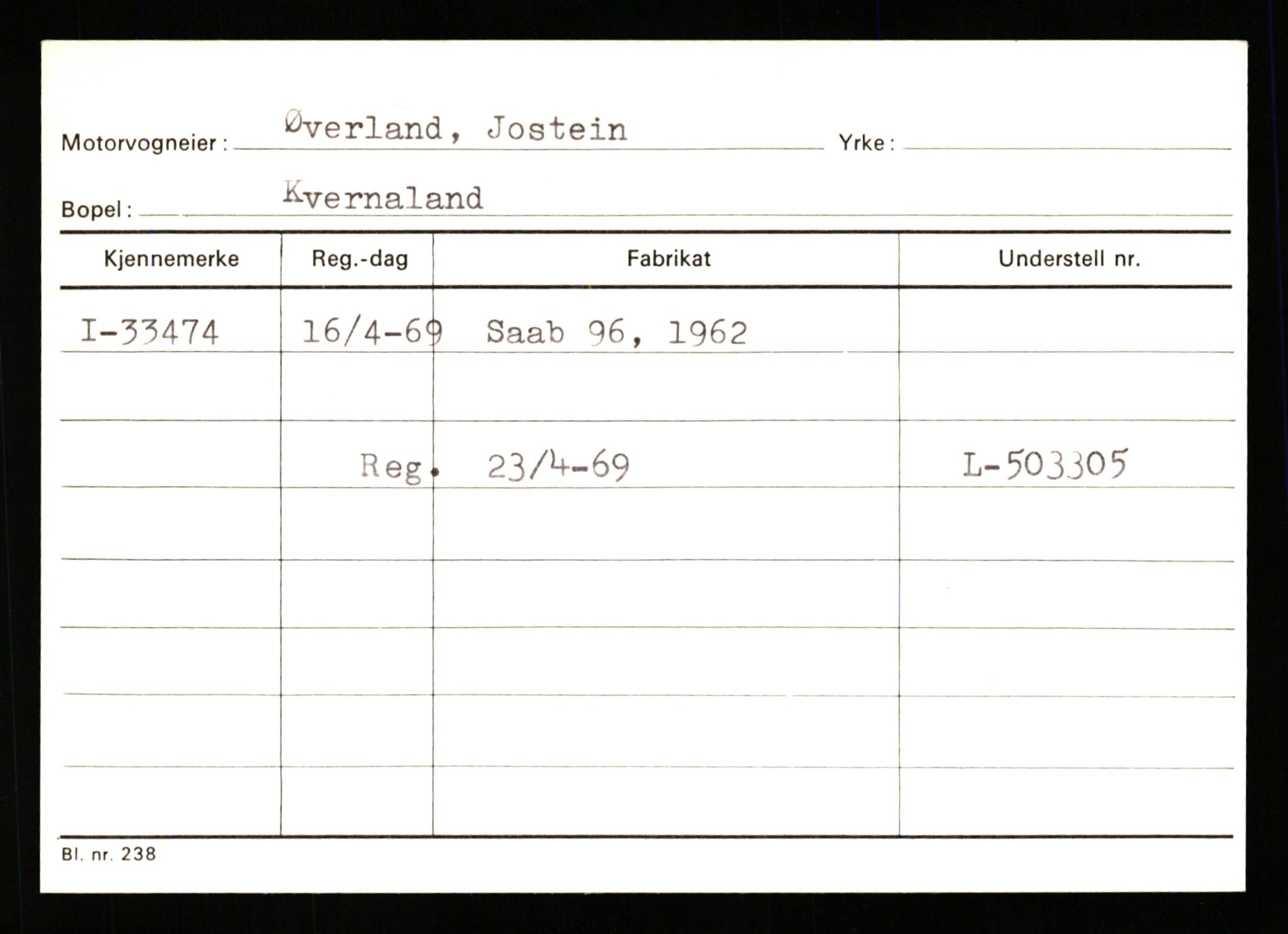 Stavanger trafikkstasjon, SAST/A-101942/0/G/L0005: Registreringsnummer: 23000 - 34245, 1930-1971, p. 3246