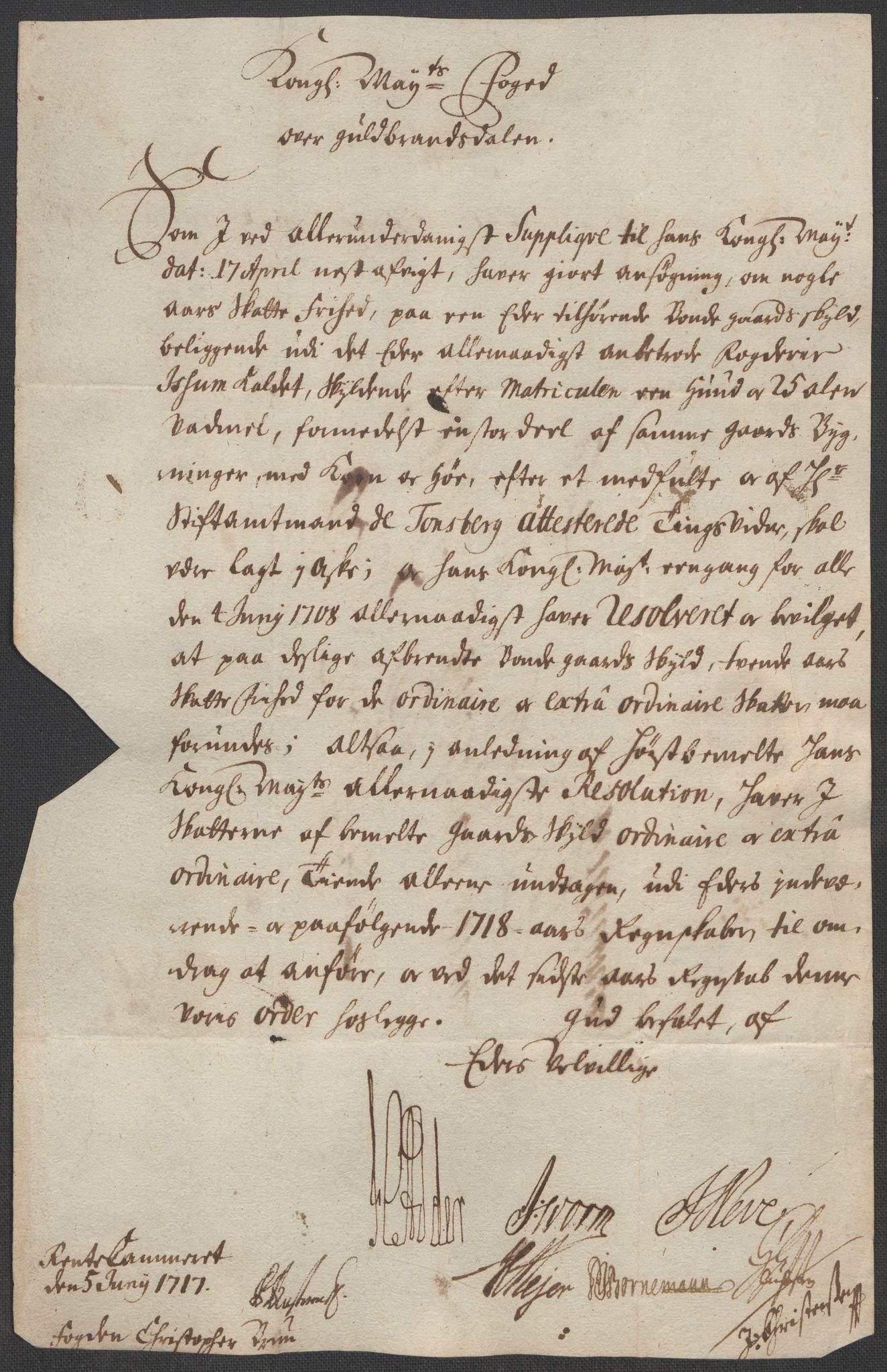 Rentekammeret inntil 1814, Reviderte regnskaper, Fogderegnskap, RA/EA-4092/R17/L1188: Fogderegnskap Gudbrandsdal, 1718, p. 232