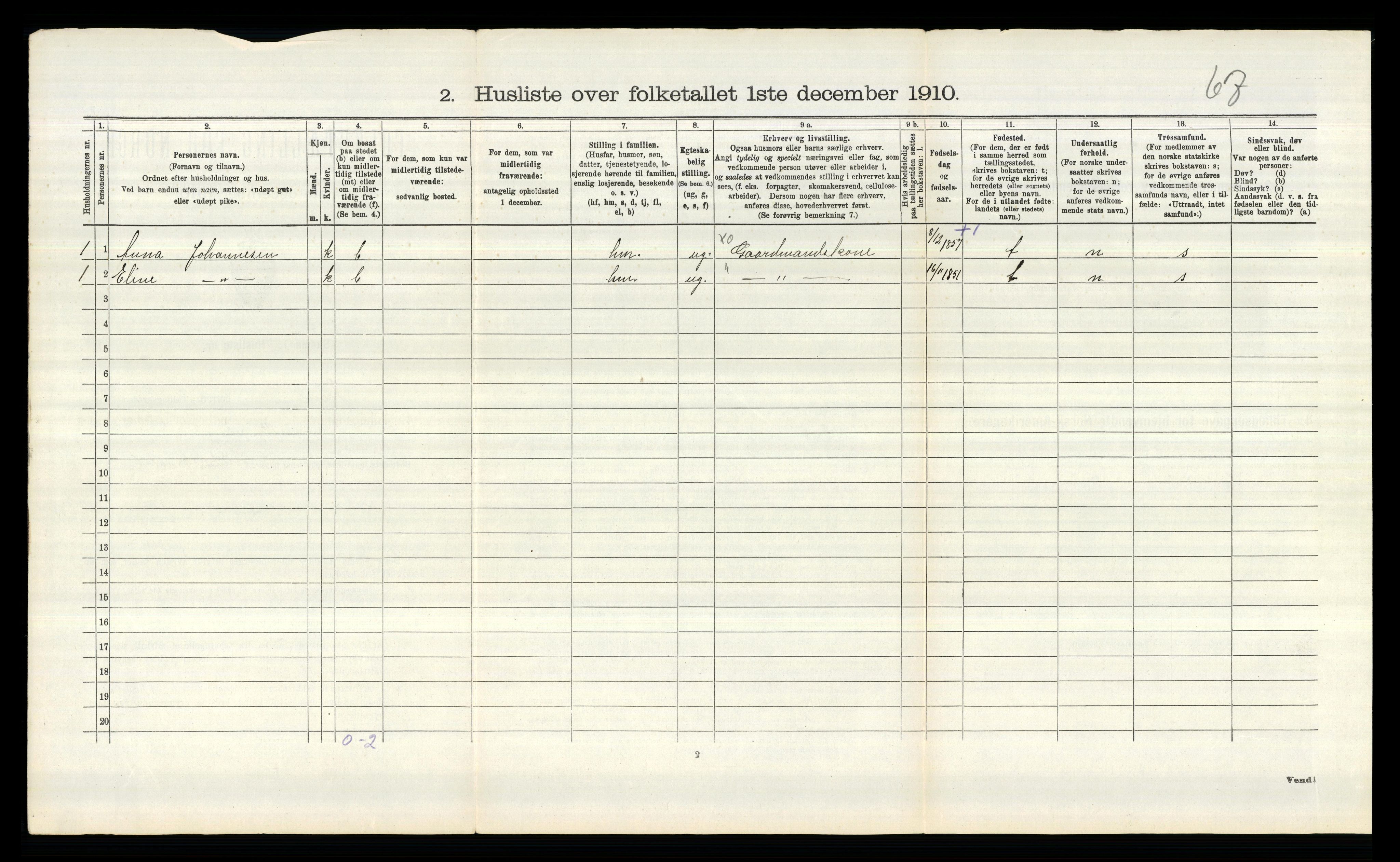 RA, 1910 census for Tune, 1910, p. 3169