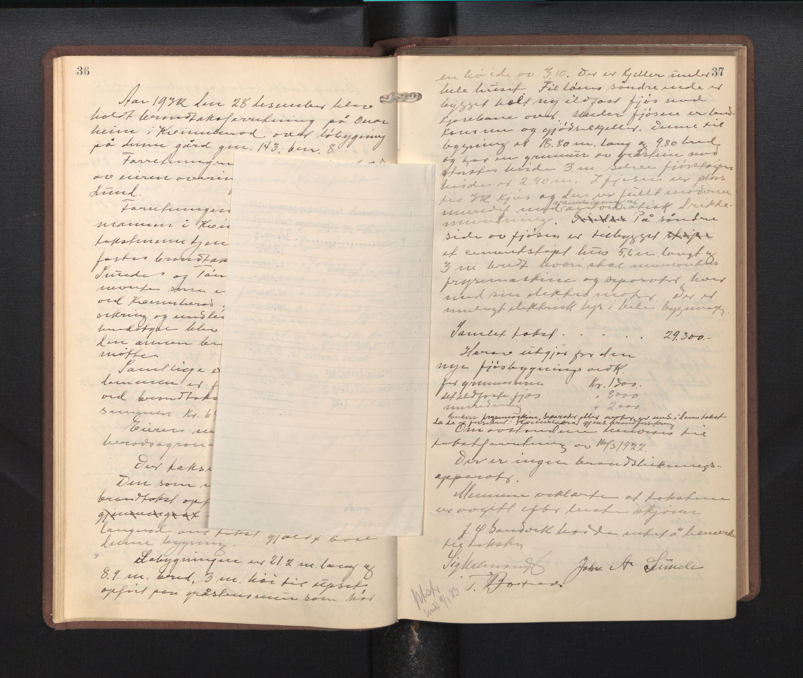 Lensmannen i Kvinnherad, AV/SAB-A-33301/1/0012/L0002: Branntakstprotokoll, 1927-1955, p. 36-37