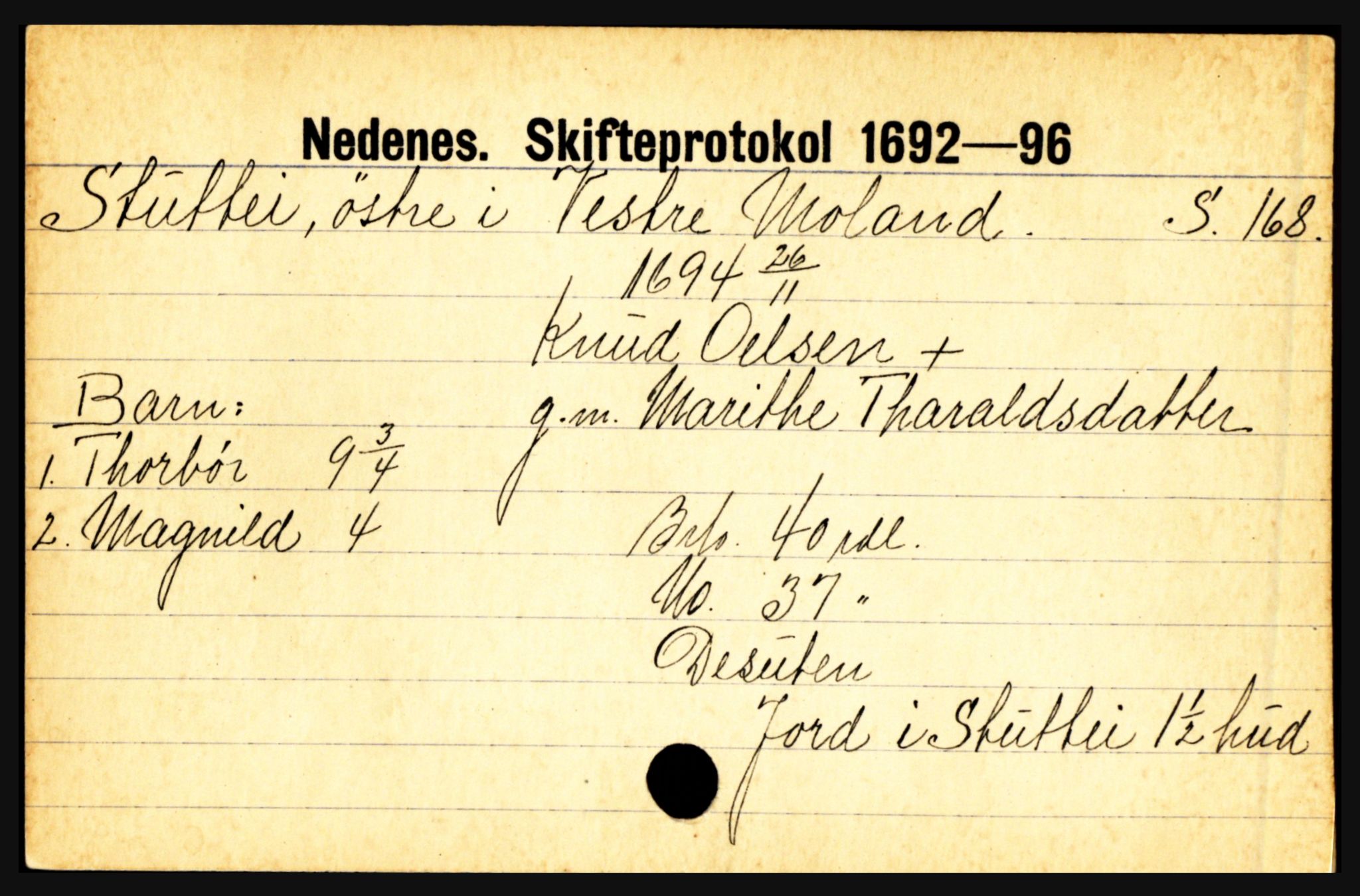 Nedenes sorenskriveri før 1824, AV/SAK-1221-0007/H, p. 28947