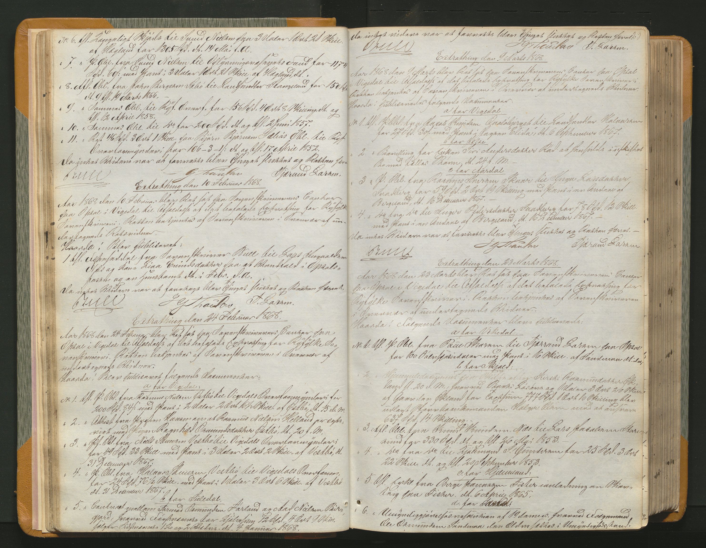 Ryfylke tingrett, AV/SAST-A-100055/001/I/IB/IB0/L0011: Tingbok, Ryfylke, 1867-1879, p. 22b-23a