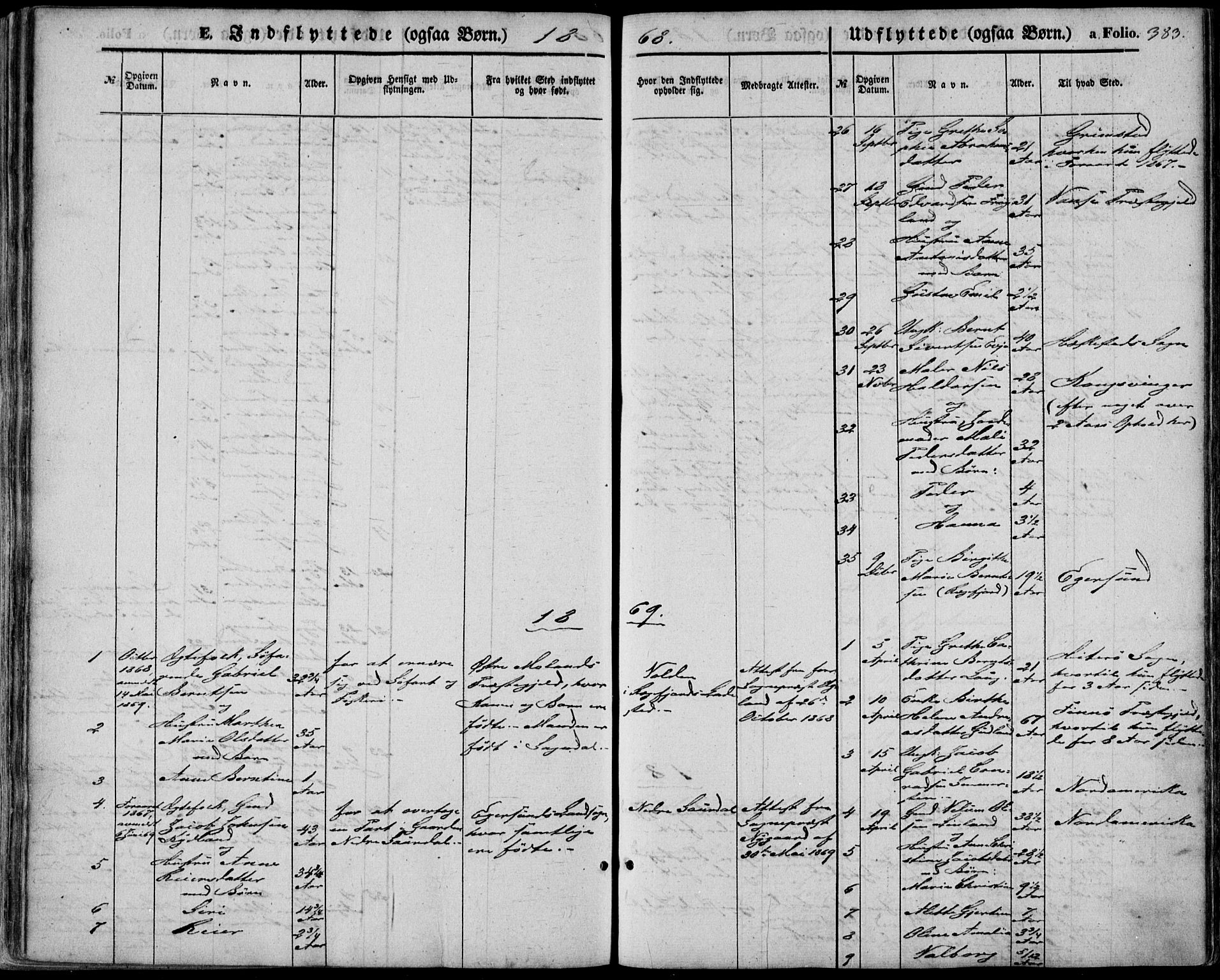 Sokndal sokneprestkontor, AV/SAST-A-101808: Parish register (official) no. A 9, 1857-1874, p. 383