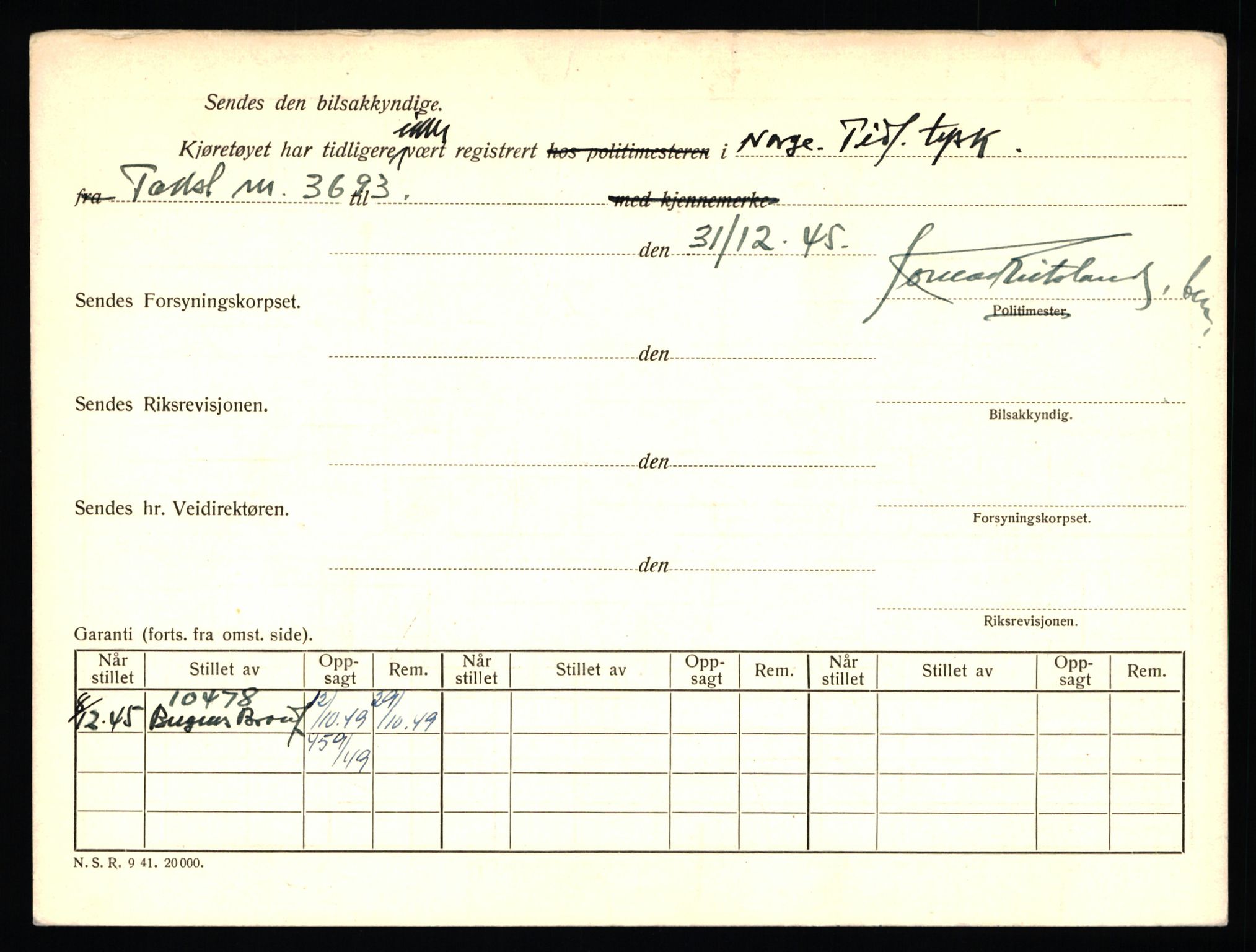 Stavanger trafikkstasjon, AV/SAST-A-101942/0/F/L0010: L-3350 - L-3699, 1930-1971, p. 316