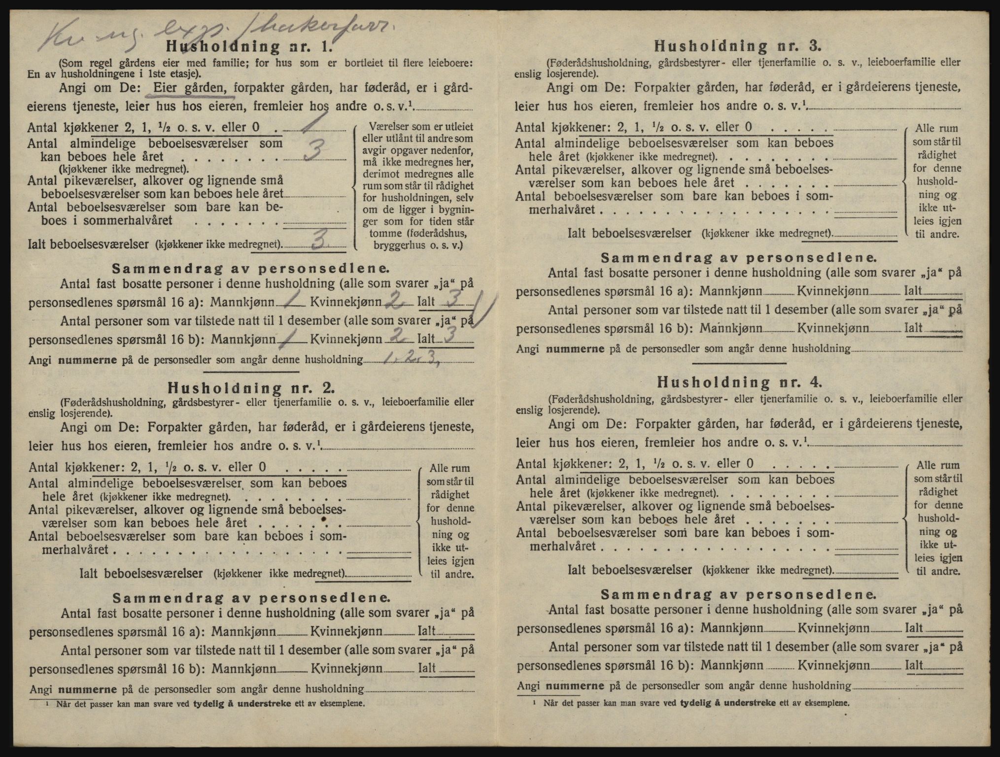 SAO, 1920 census for Glemmen, 1920, p. 2596