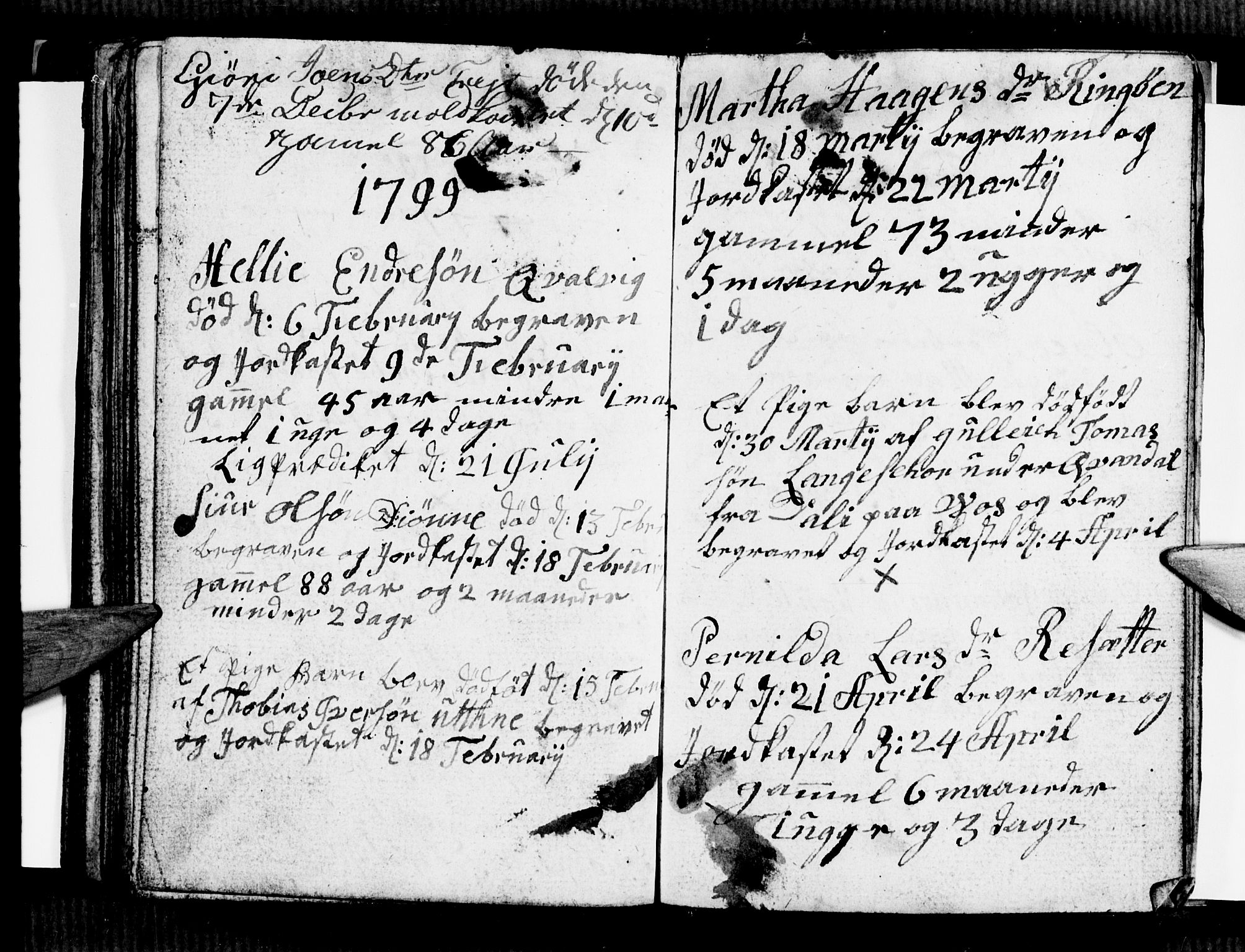 Ullensvang sokneprestembete, AV/SAB-A-78701/H/Hab: Parish register (copy) no. E 3, 1797-1800