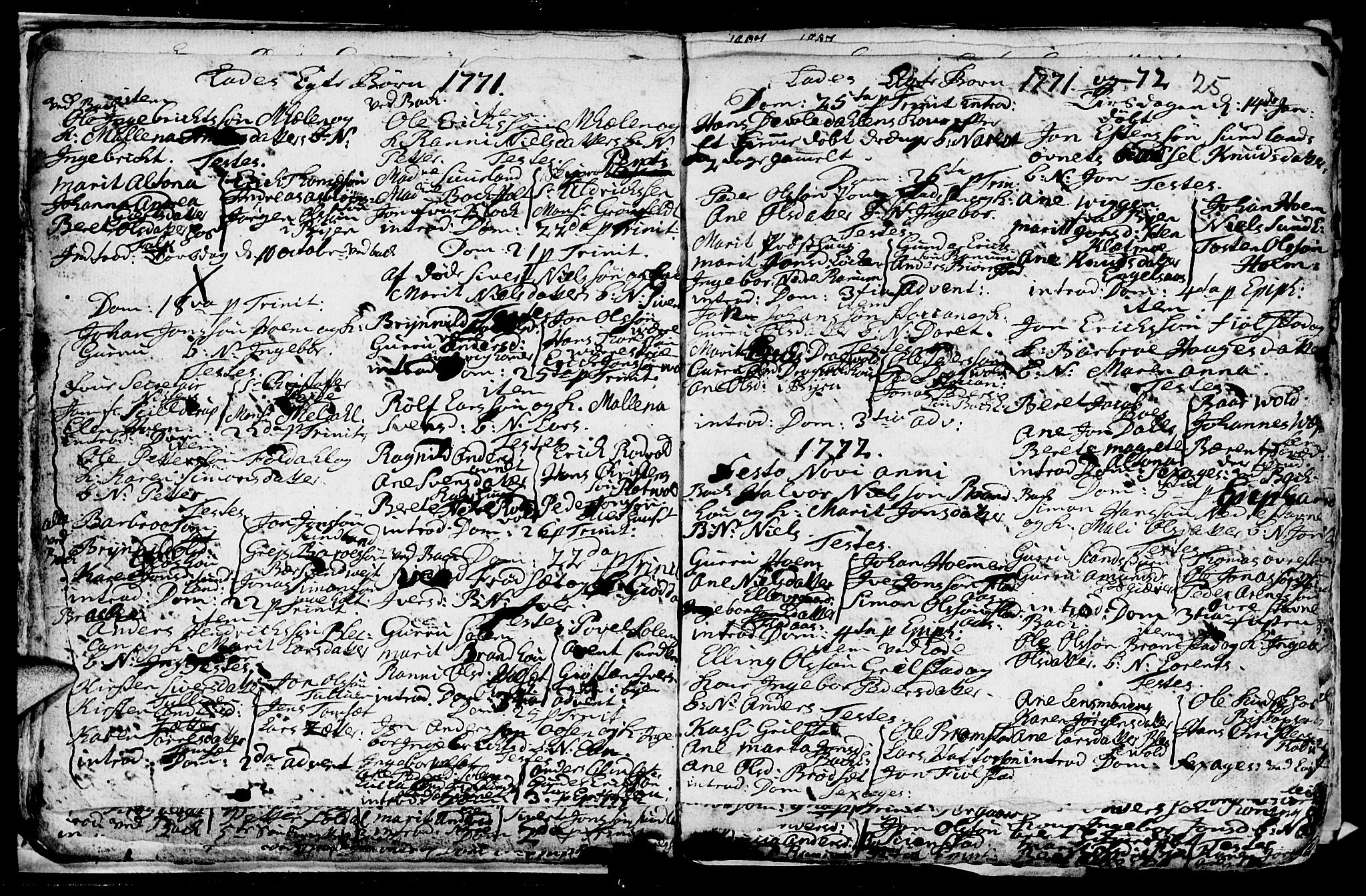 Ministerialprotokoller, klokkerbøker og fødselsregistre - Sør-Trøndelag, SAT/A-1456/606/L0305: Parish register (copy) no. 606C01, 1757-1819, p. 25