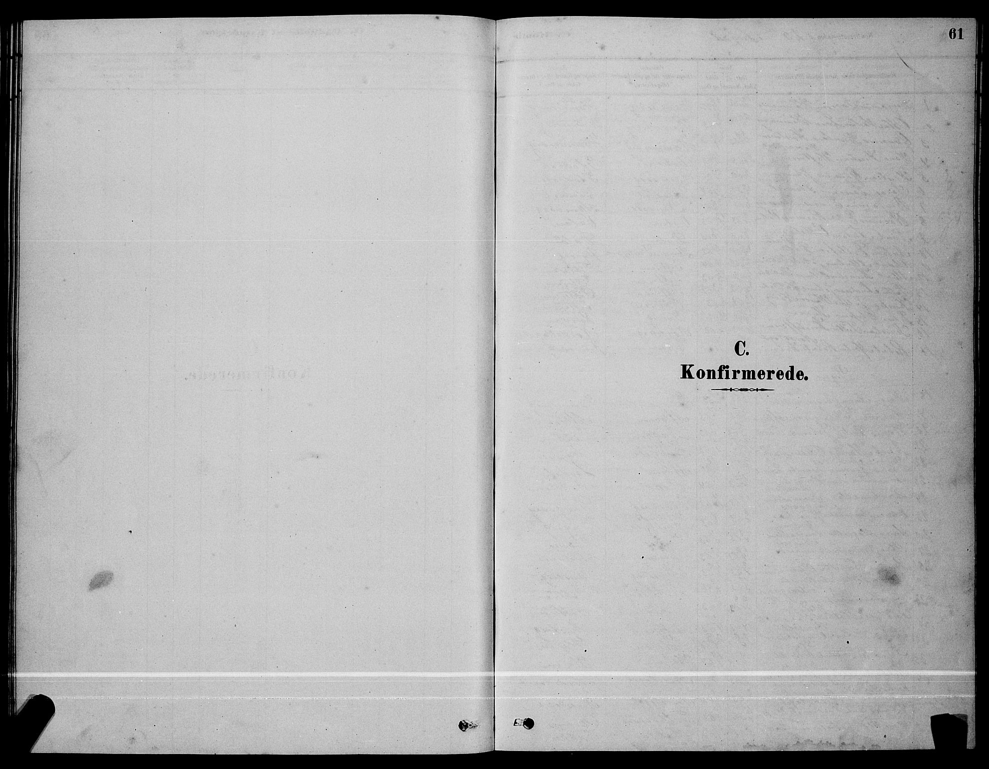 Ministerialprotokoller, klokkerbøker og fødselsregistre - Sør-Trøndelag, SAT/A-1456/641/L0597: Parish register (copy) no. 641C01, 1878-1893, p. 61