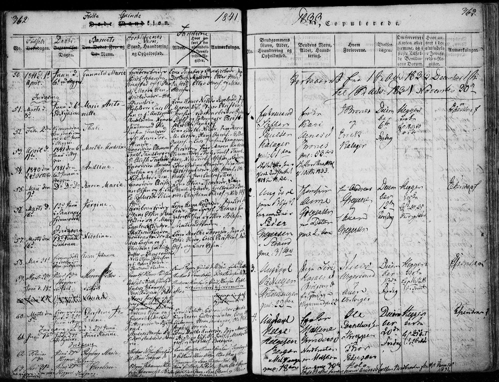 Modum kirkebøker, AV/SAKO-A-234/F/Fa/L0006: Parish register (official) no. 6, 1832-1841, p. 362-363