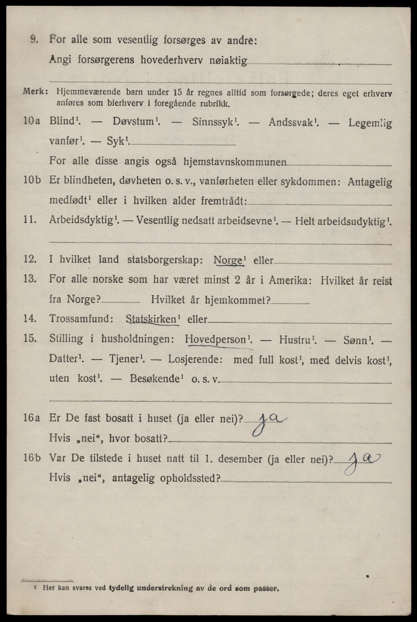 SAKO, 1920 census for Nissedal, 1920, p. 2262