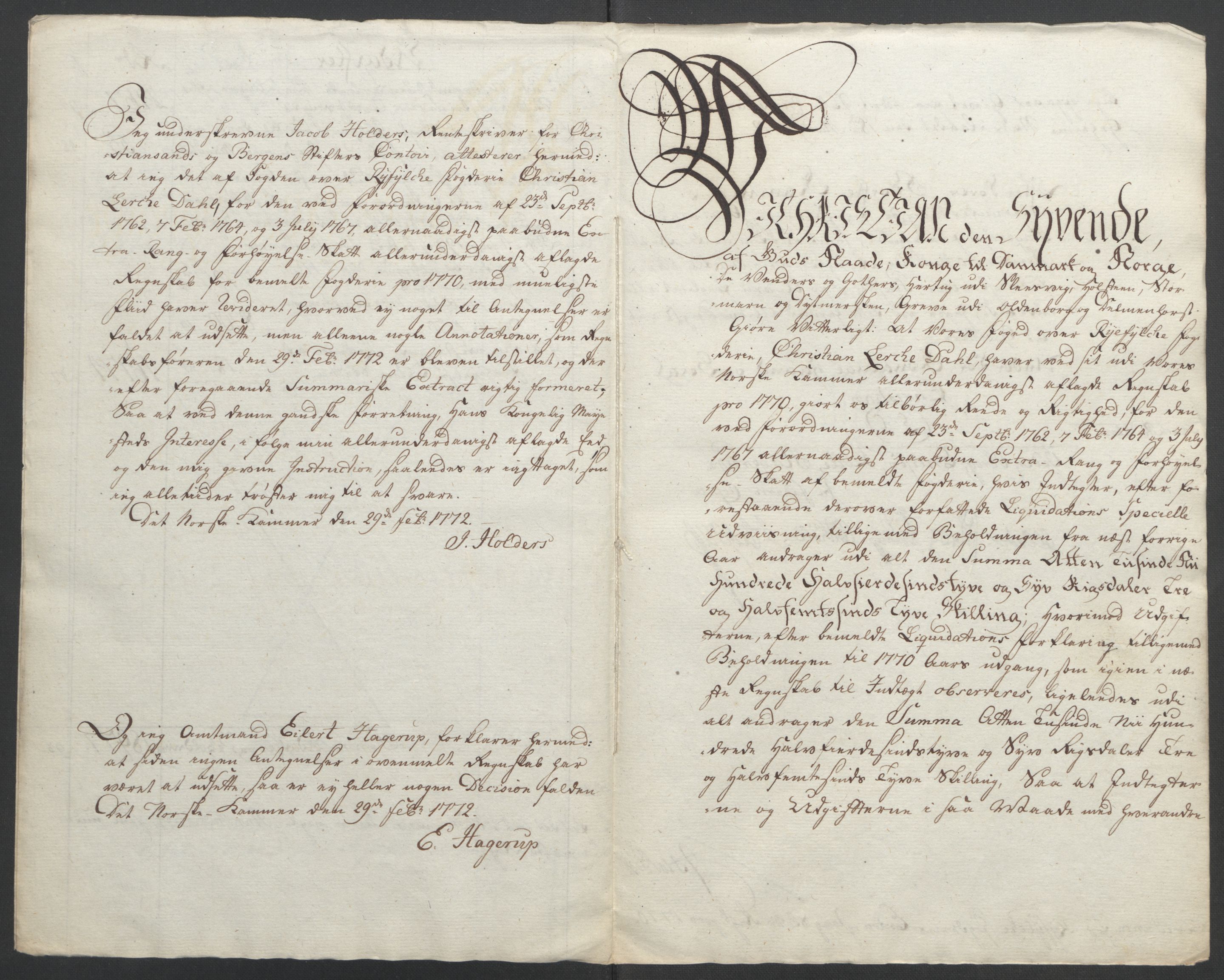 Rentekammeret inntil 1814, Reviderte regnskaper, Fogderegnskap, AV/RA-EA-4092/R47/L2972: Ekstraskatten Ryfylke, 1762-1780, p. 207