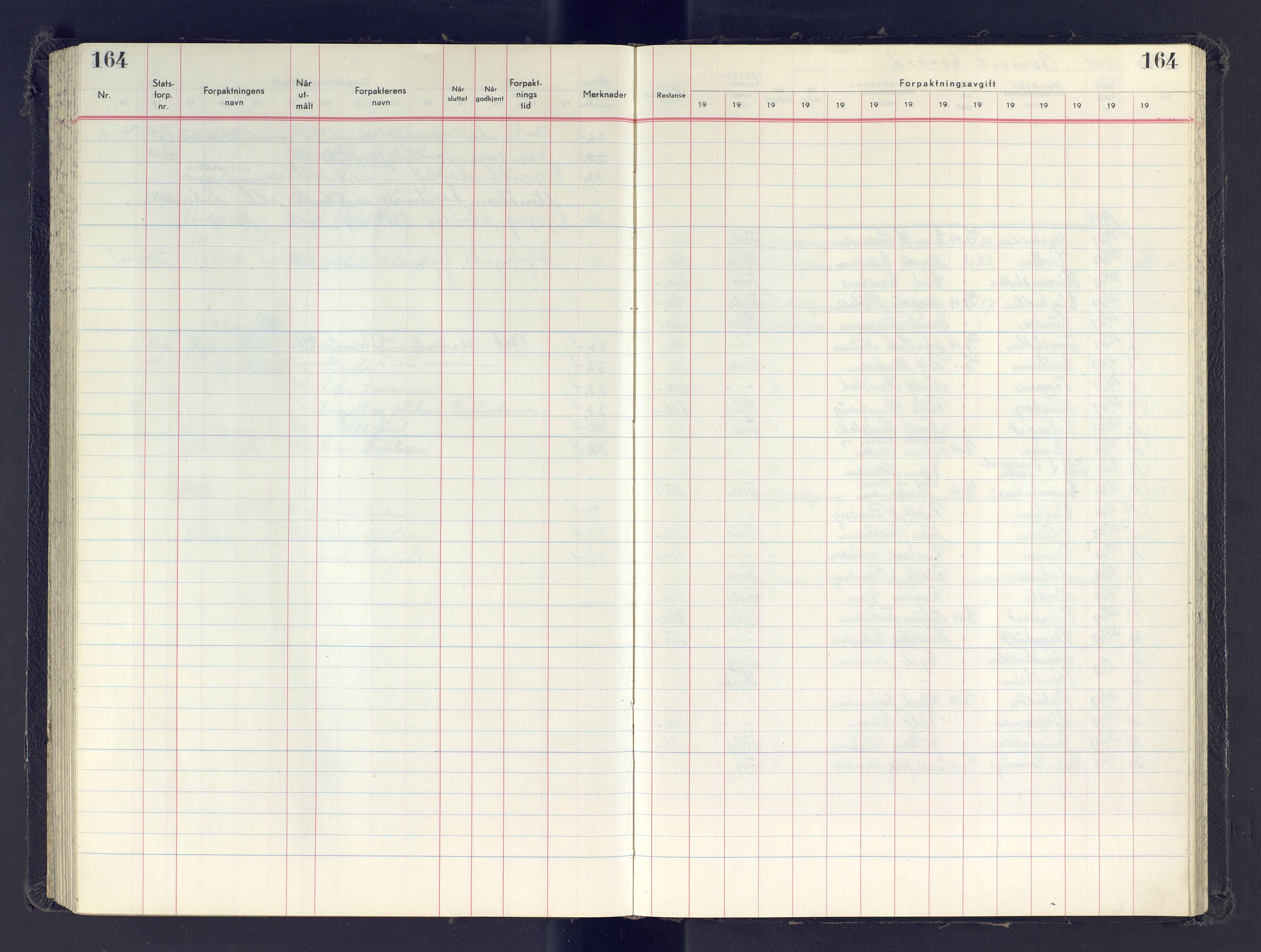 Finnmark jordsalgskommisjon/jordsalgskontor og Statskog SF Finnmark jordsalgskontor, AV/SATØ-S-1443/J/Jb/L0001: Protokoll for salg og forpaktning, 1948-1958, p. 164