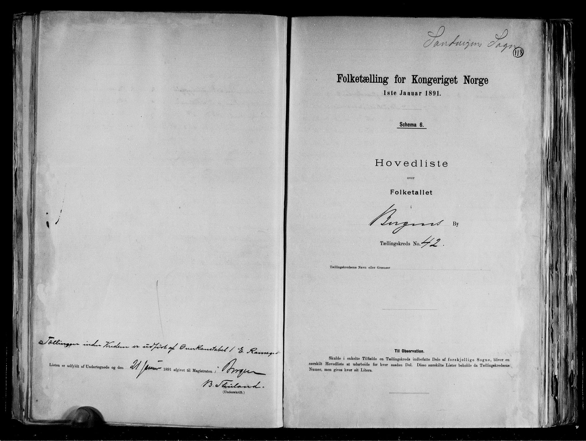 RA, 1891 Census for 1301 Bergen, 1891, p. 120