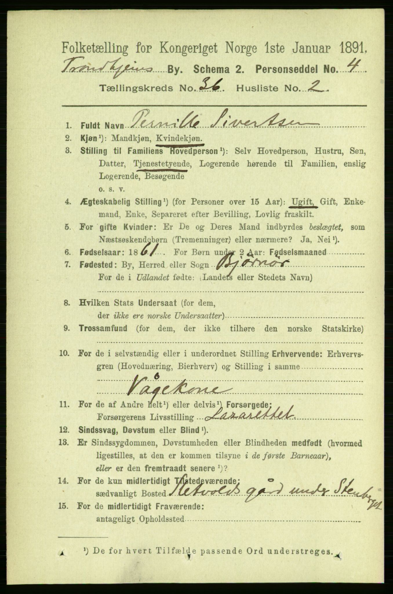 RA, 1891 census for 1601 Trondheim, 1891, p. 26939